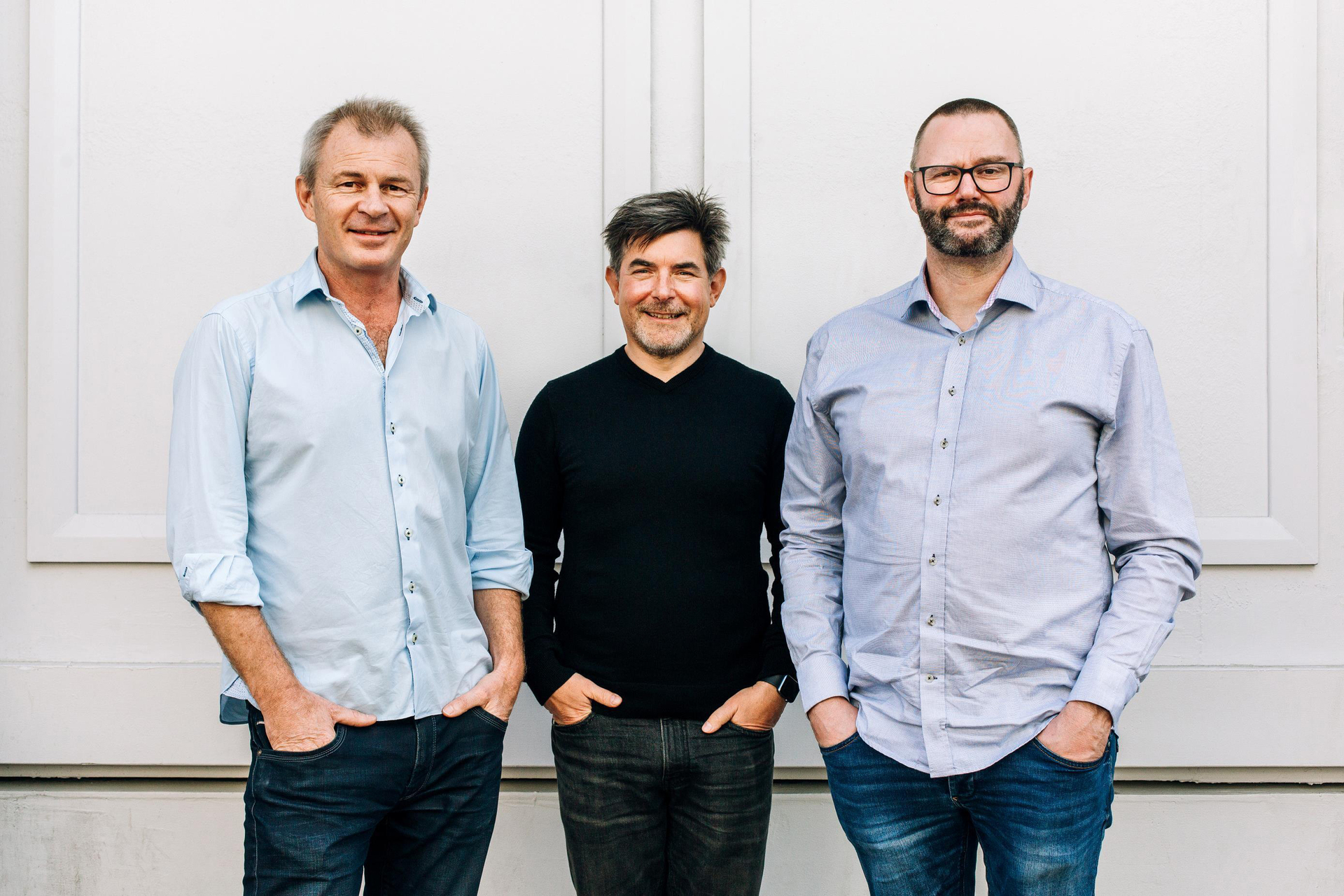 From left: Upstock co-founders Matt Watson, Philip Fierlinger and Duncan Ritchie.