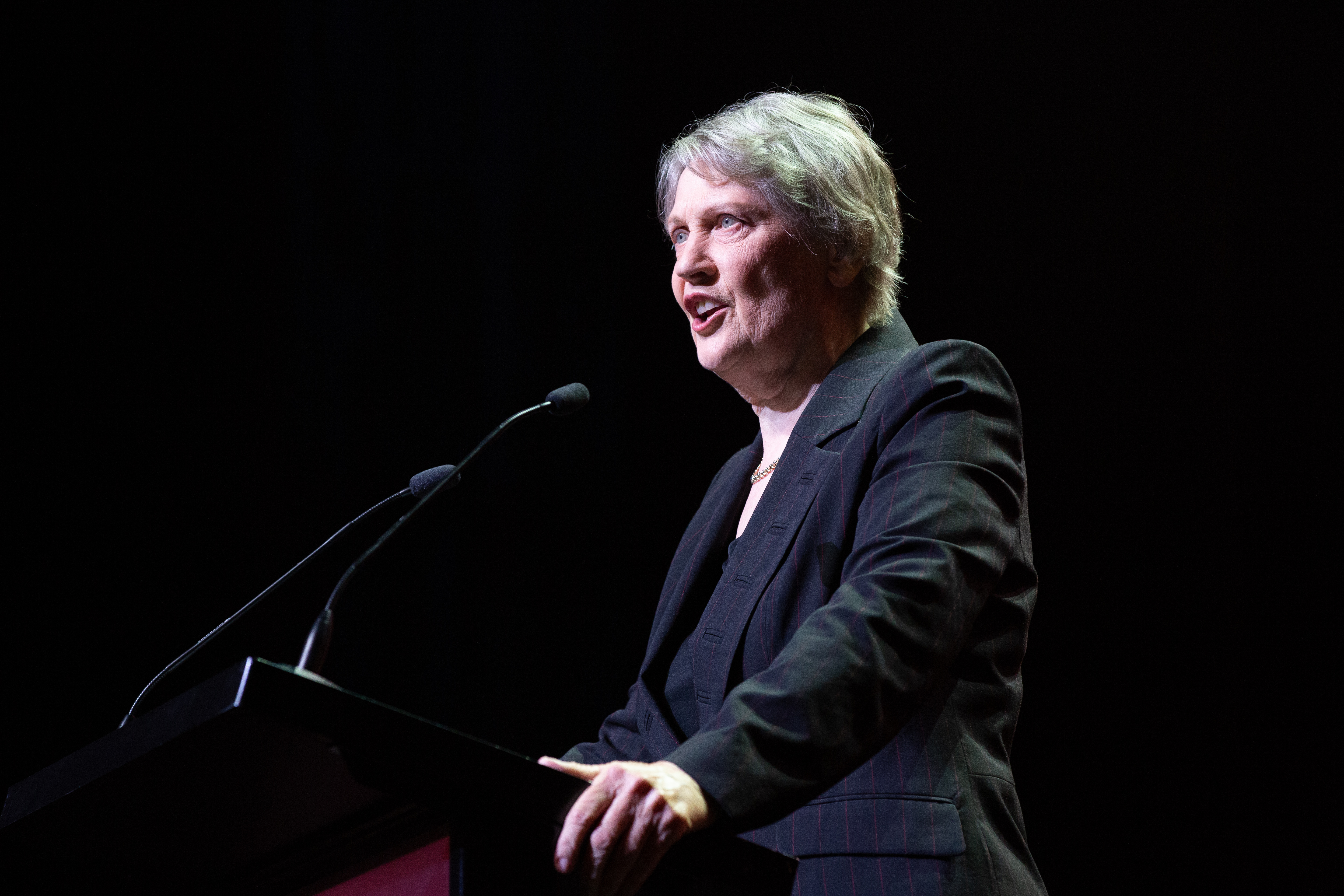Former Prime Minister Helen Clark speaks at the Labour Party Campaign Launch, Aotea Centre, Auckland. 2nd September 2023, New Zealand Herald photograph by Sylvie Whinray
NZH 03Sep23 - 
�