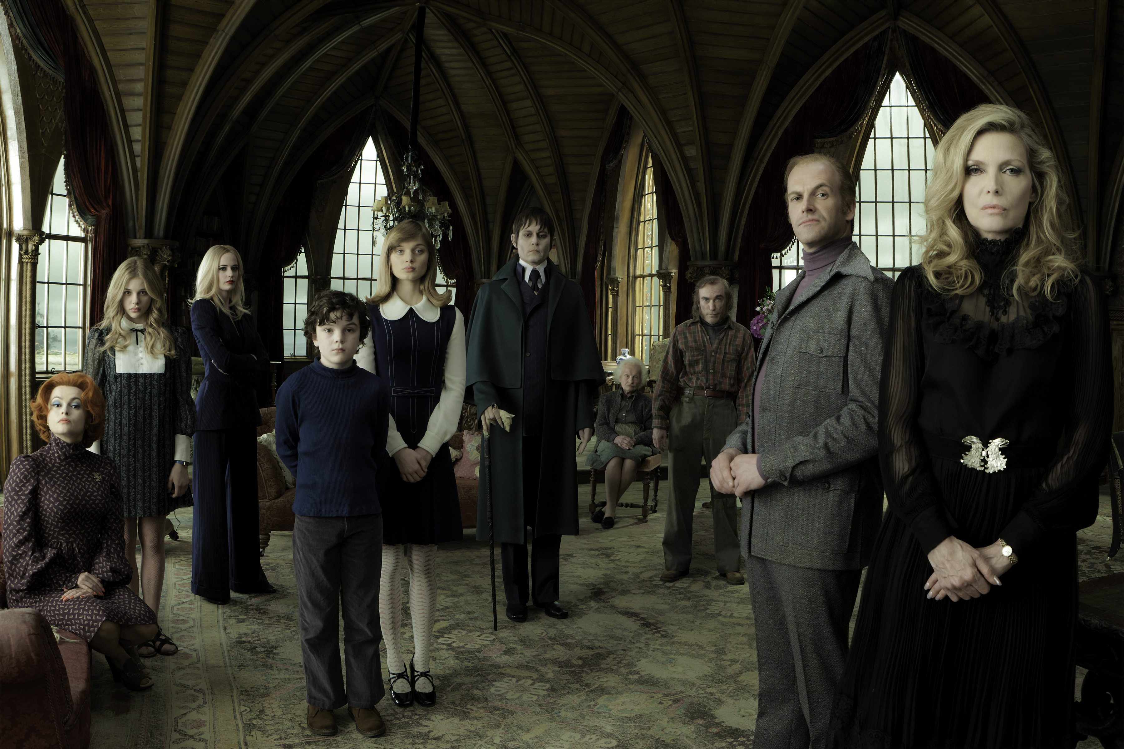 The cast of the new Tim Burton film Dark Shadows. Photo / Supplied