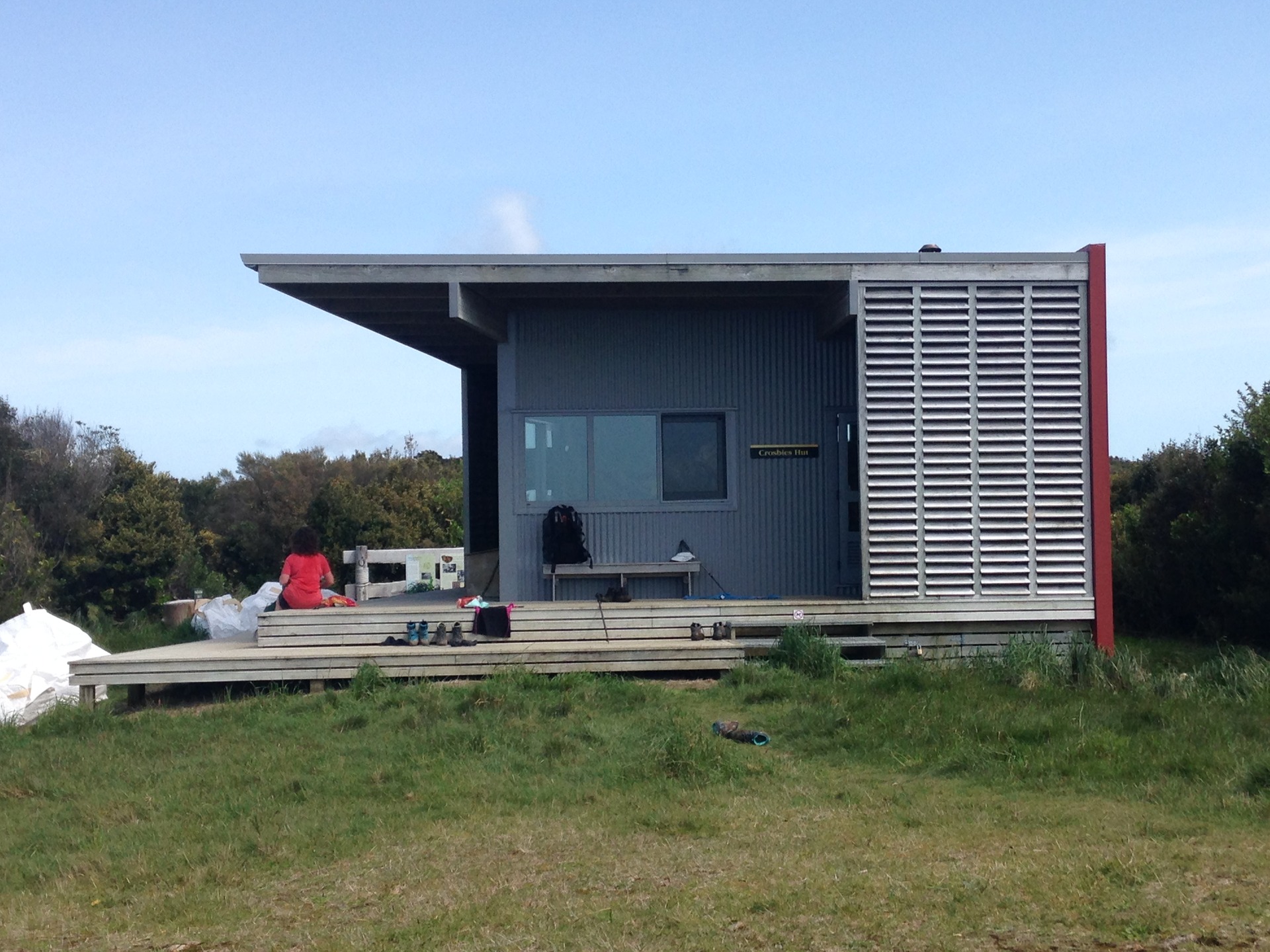 Crosbies Hut is a basic, but peaceful, Department of Conservation hut. Photo / Supplied.