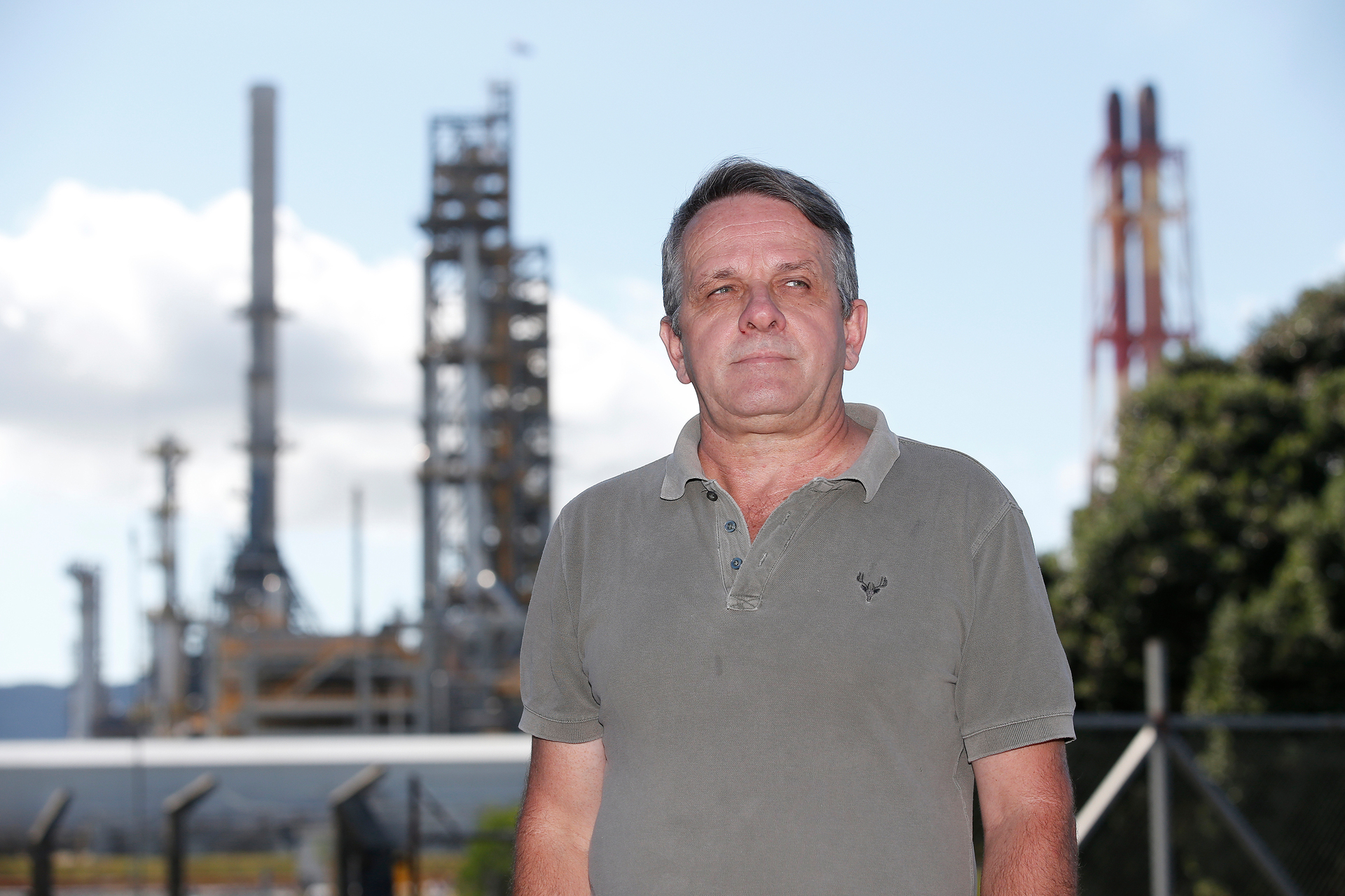 Control room operator Aaron Holroyd is still owed redundancy payouts after 35 years with Channel Infrastructure. Photo / Michael Cunningham
