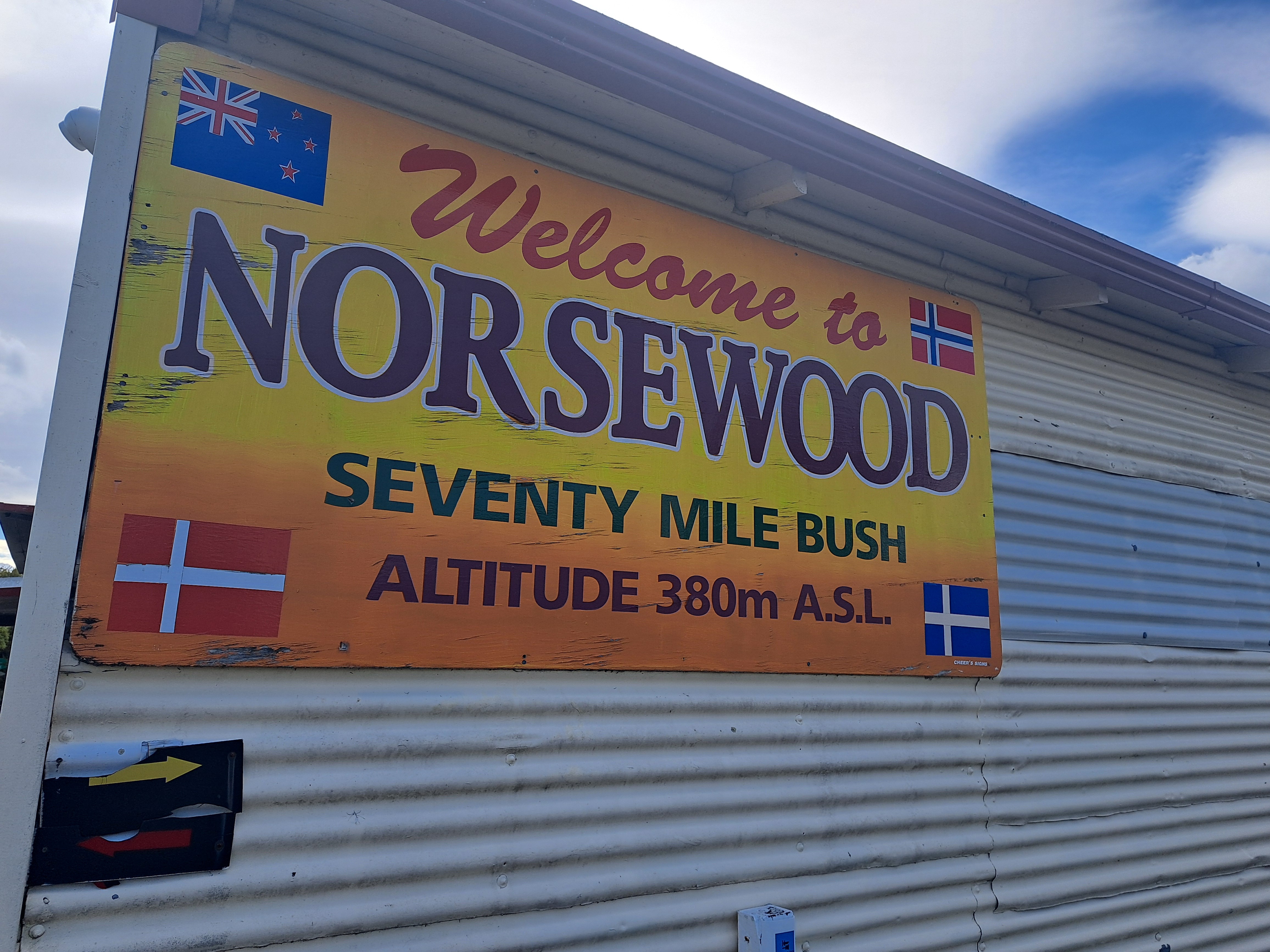 The village of Norsewood proudly displays its roots back to Norwegian settlers in the 19th century. Photo / Neil Reid