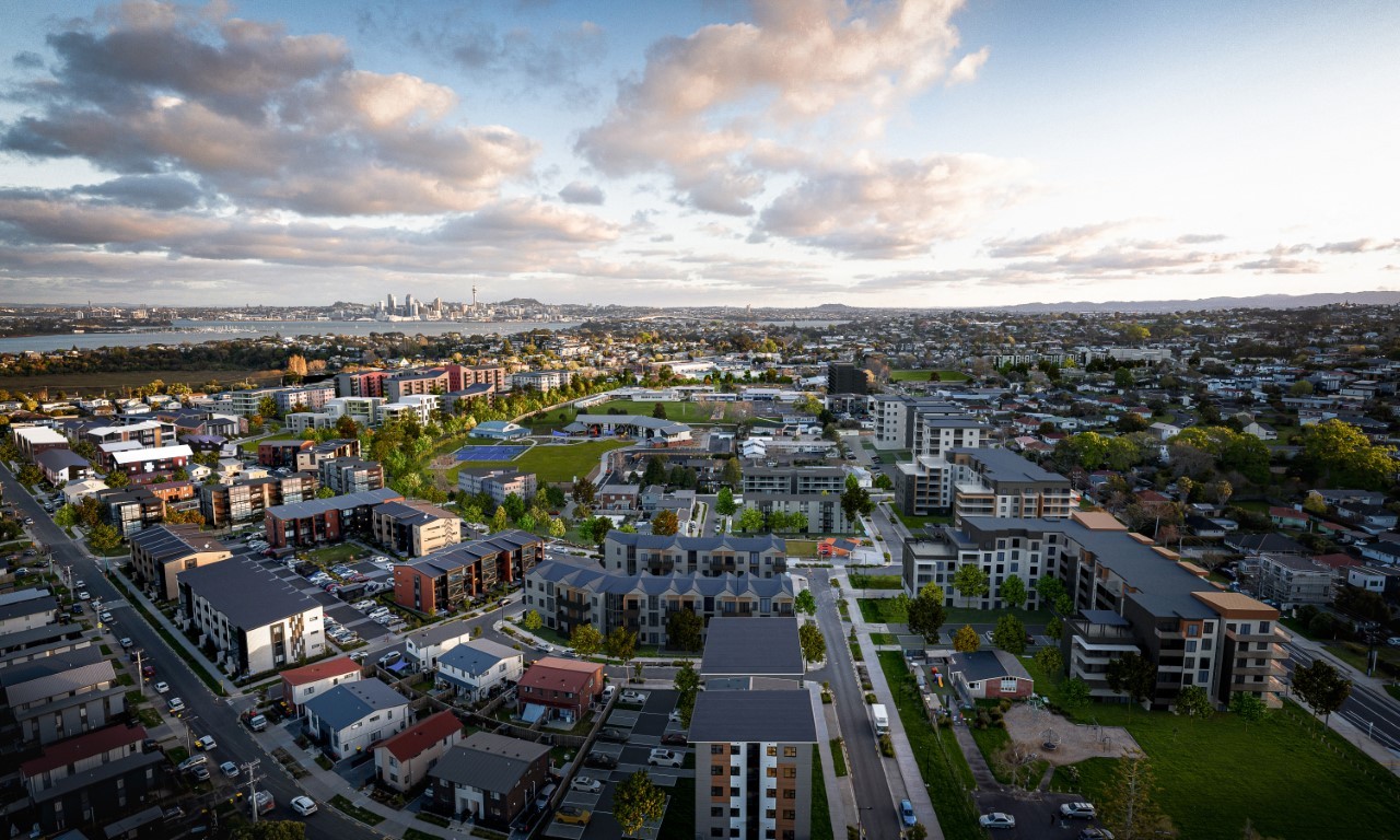 Plans for Northcote, once all the state house land has been developed and/or sold. Photo / supplied