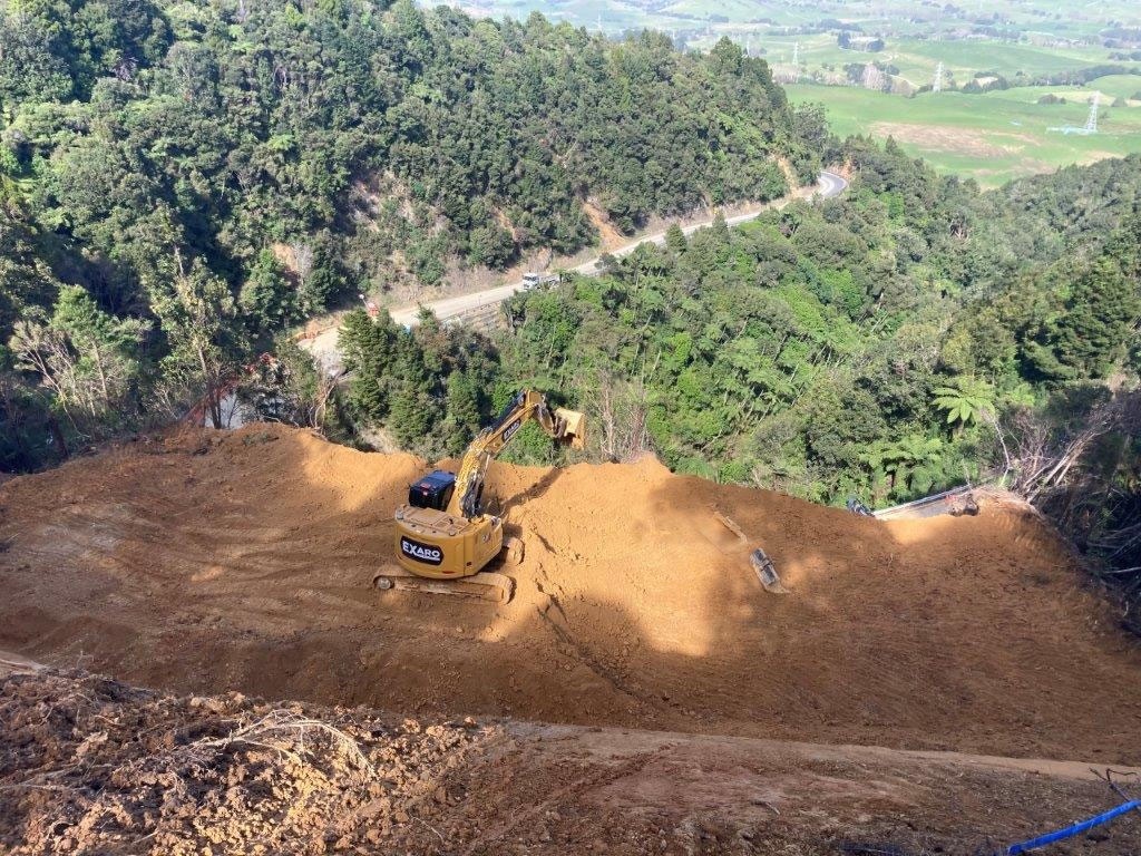 Contractors have been working hard over the past few months to clear slips from SH1 over the Brynderwyns, which has again been closed.
