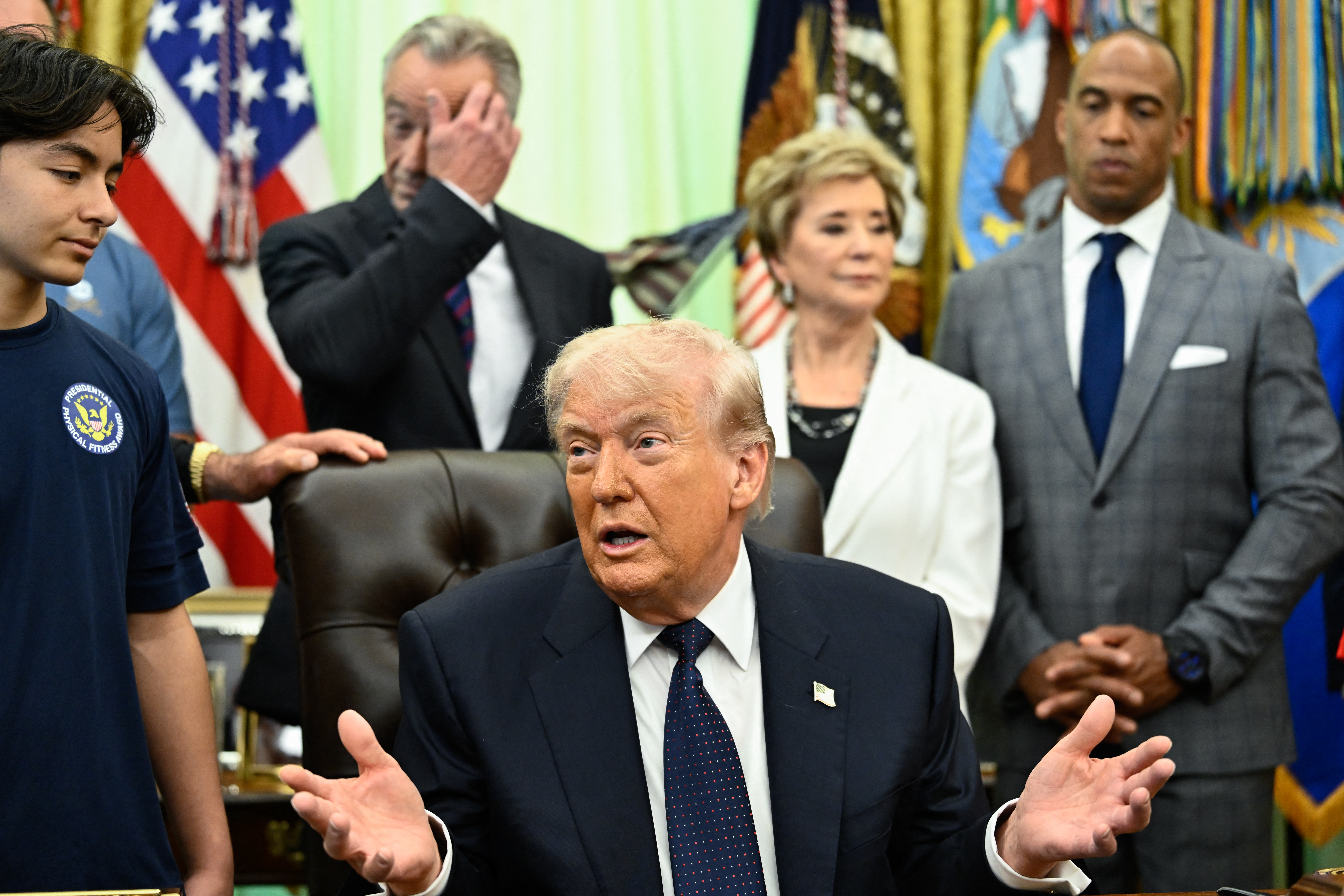 US President Donald Trump in the Oval Office at the White House. Photo / AFP