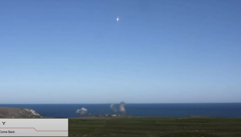 Rocket Lab's latest rocket launch from Mahia on Tuesday afternoon. Photo / Rocket Lab