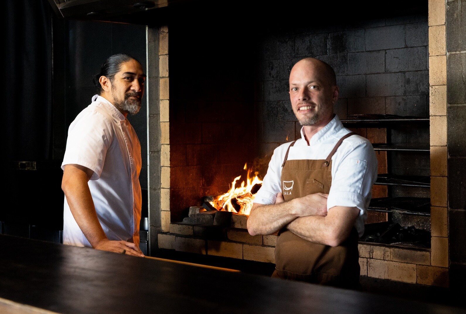  Tommy Hope (right) is the new head chef at Parnell's contemporary Samoan restaurant Tala, working alongside executive chef and owner, Henry Onesemo.