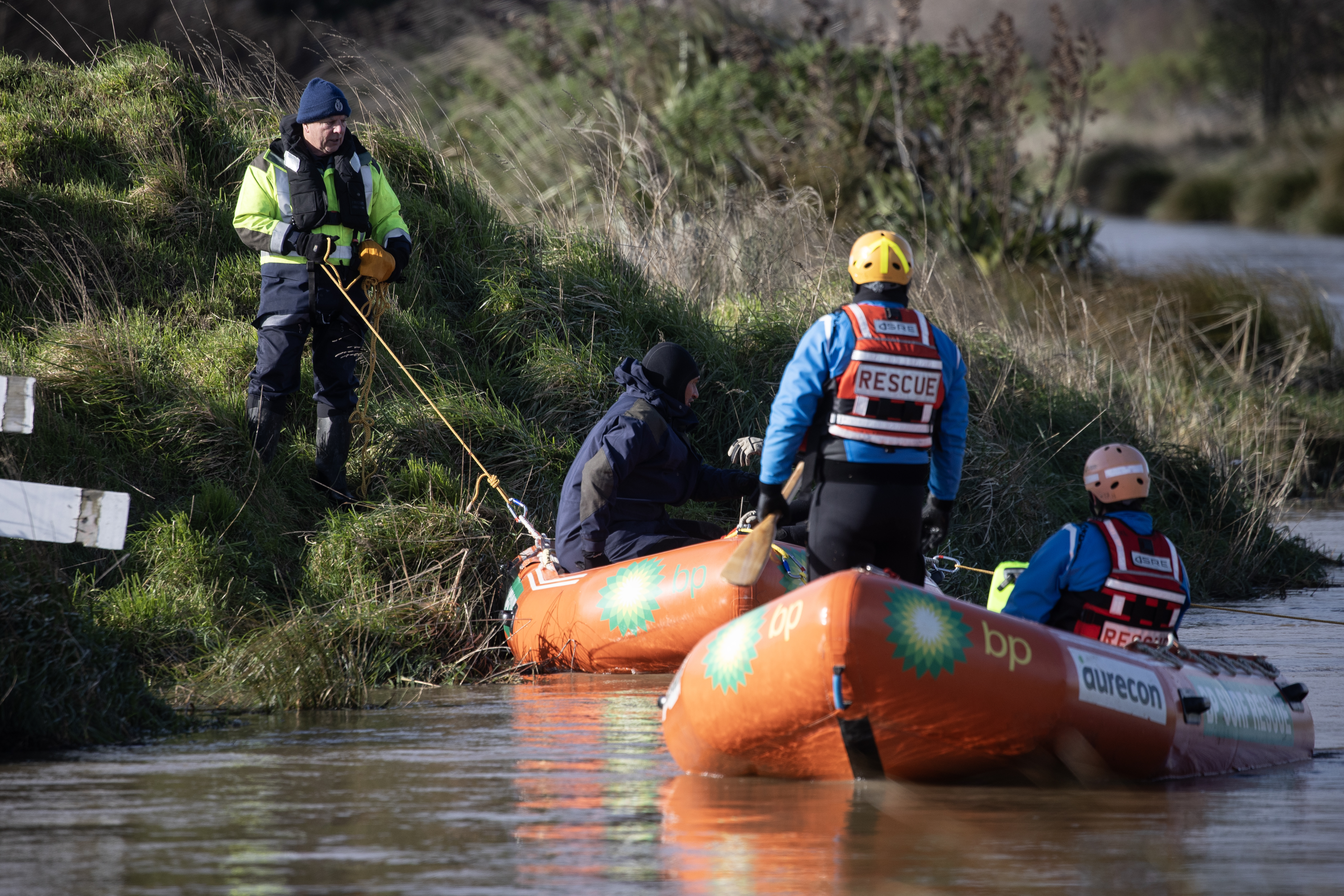 The police dive squad was called in to help with the search. Photo / George Heard