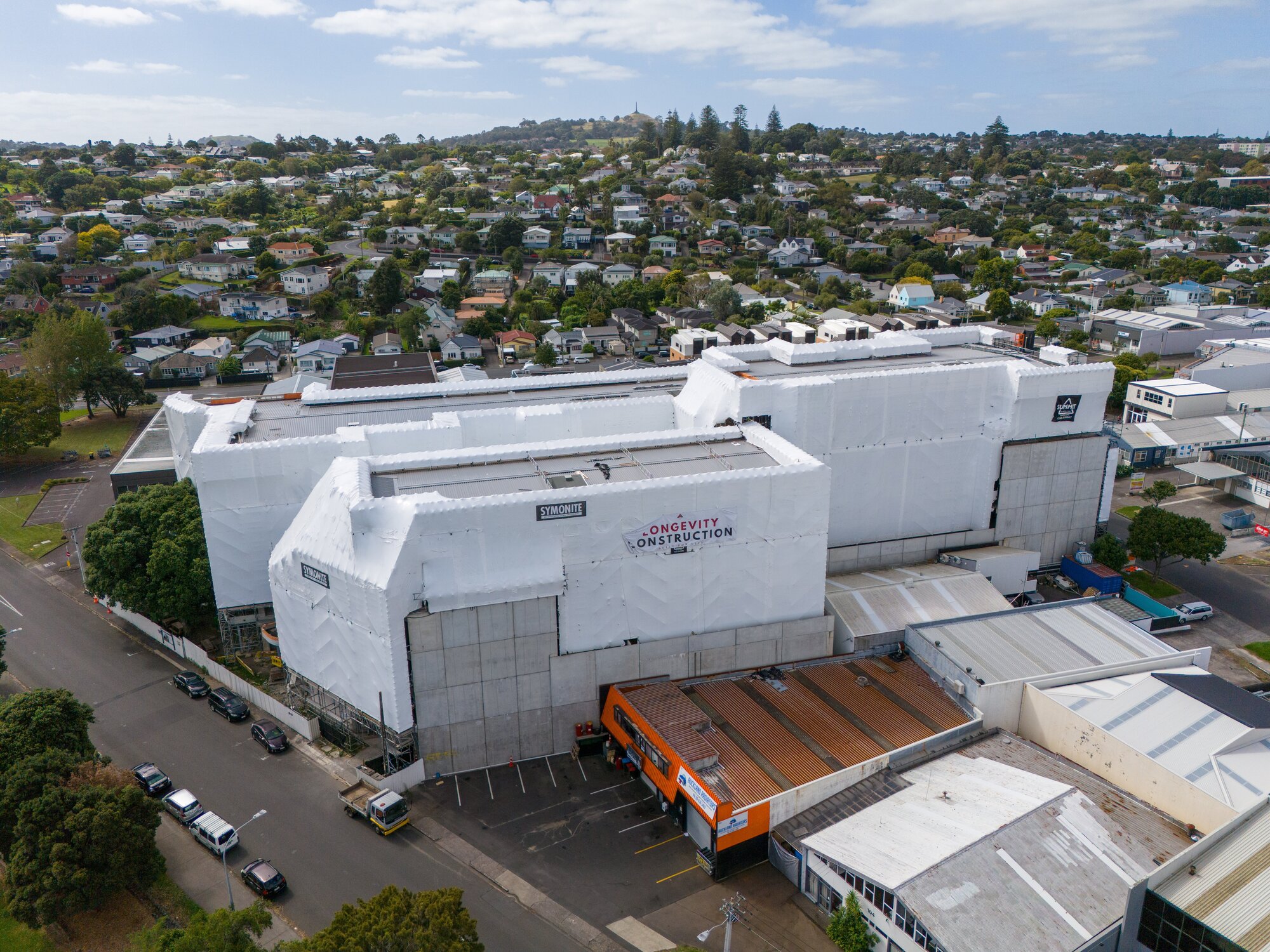 Ghostly sight last year when the wrapping was still on. Photo / Jason Dorday