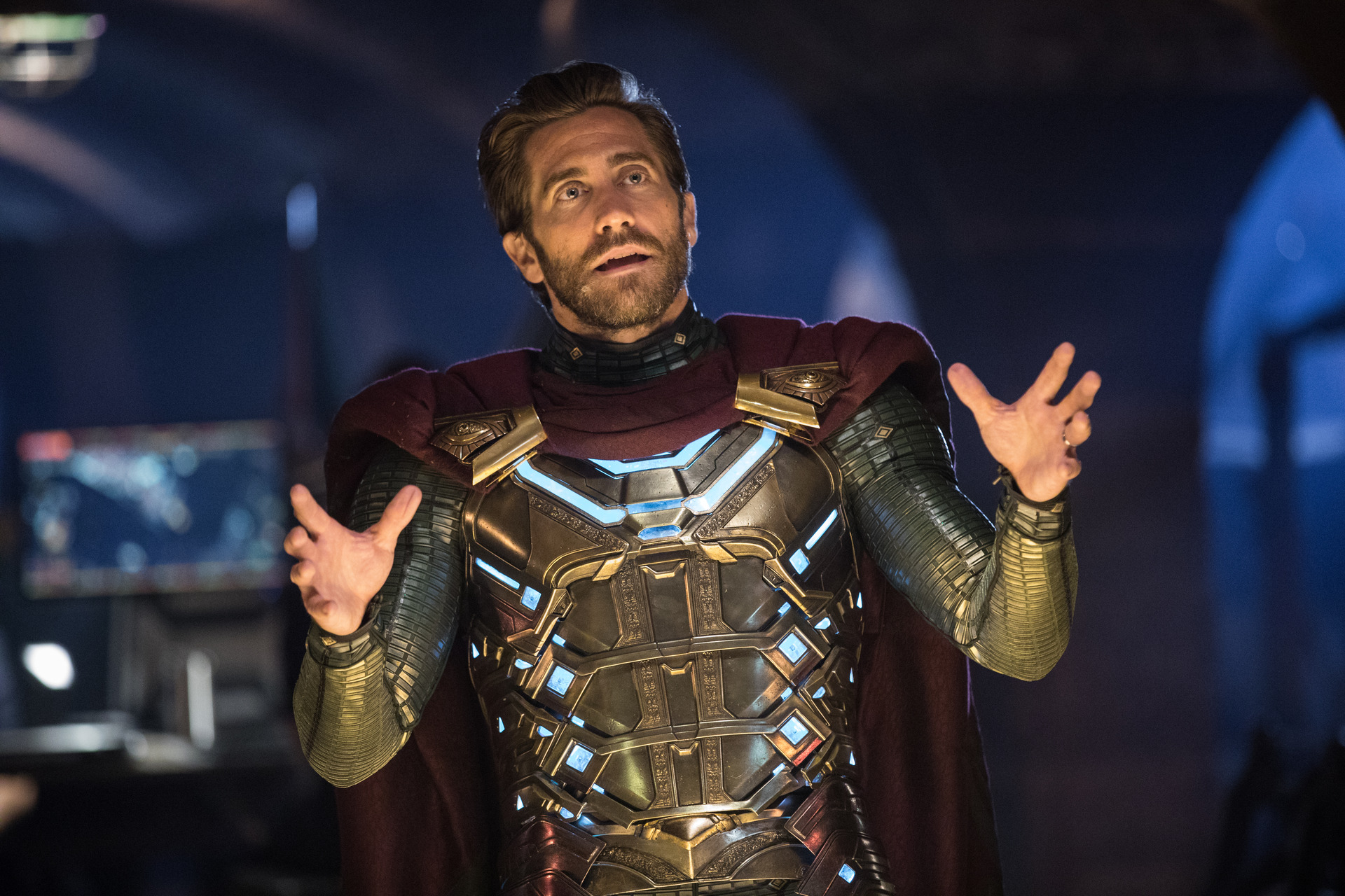 Jake Gyllenhaal plays Mysterio (aka Quentin Beck) in Spider-Man: Far From Home. Photo / Supplied.
