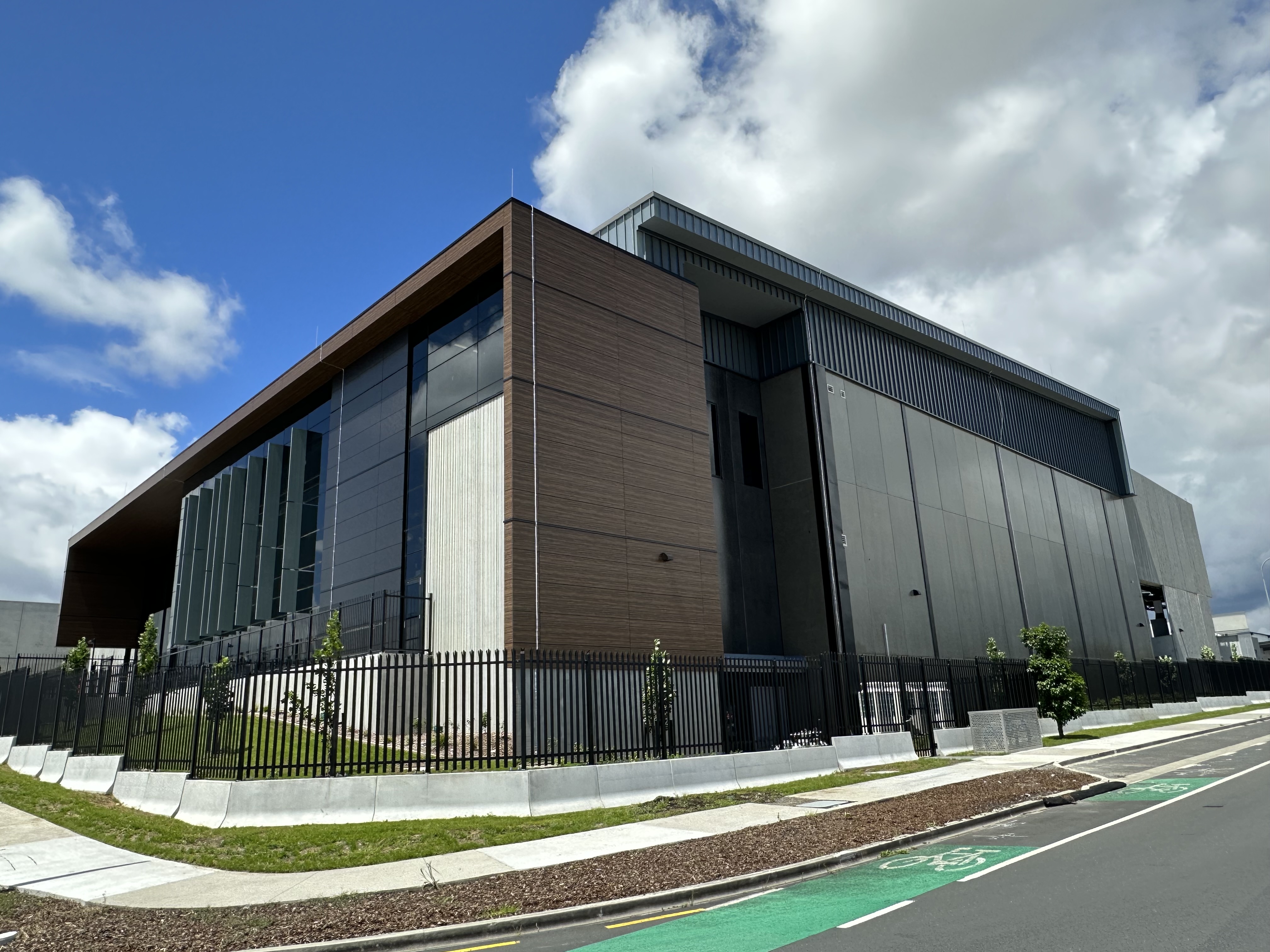 CDC's 14 megawatt Hobsonville 1 data centre in northwest Auckland, which also went live in November as part of the firm's $300m build. It's twinned with Silverdale 1. CDC said in January that it's bought land for the contruction of extra facilities to add another 12MW of capacity. Photo / Chris Keall