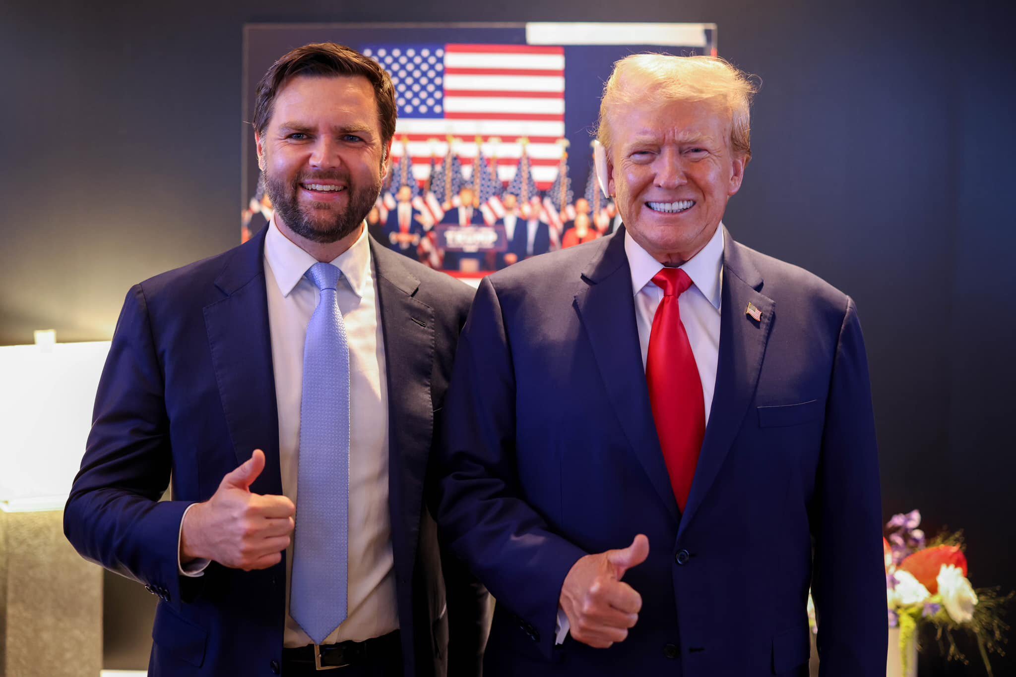 Donald Trump and running mate J.D. Vance. Photo / Supplied