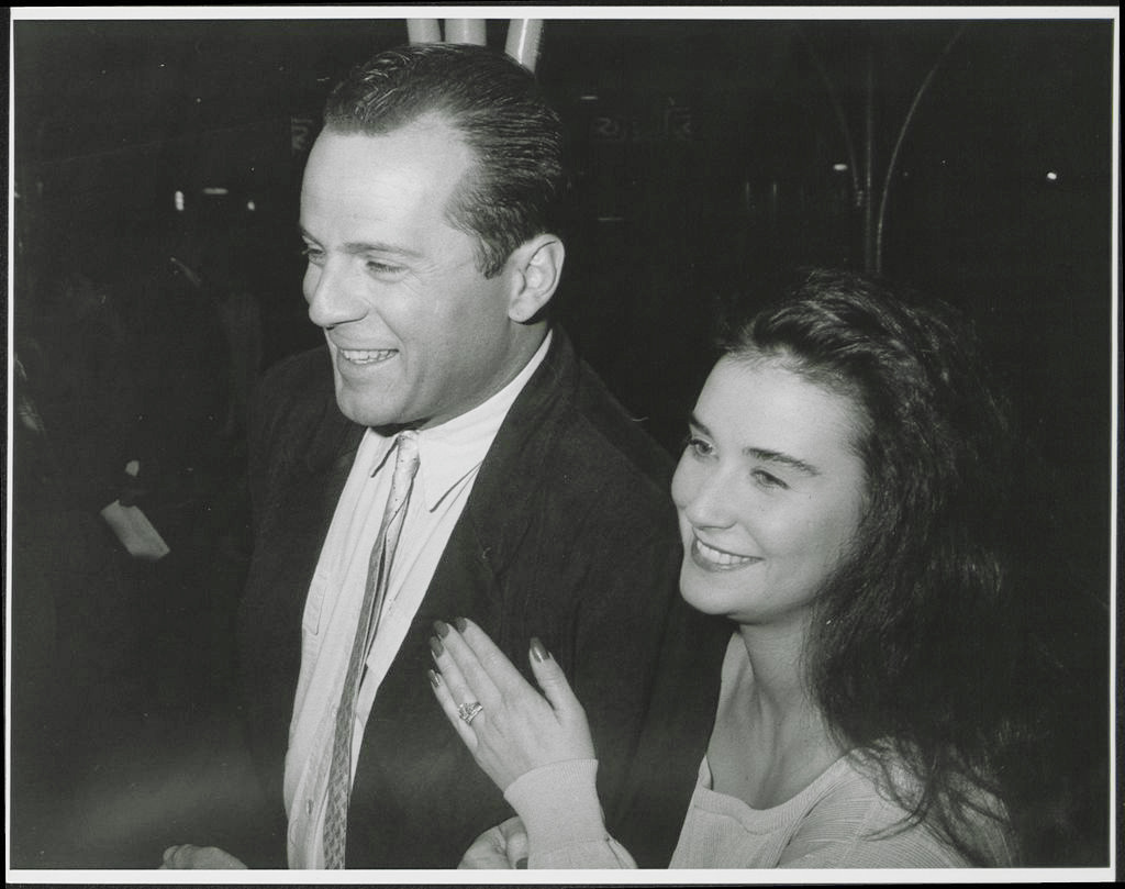 Bruce Willis and Demi Moore in 1988. The pair married in 1987.
