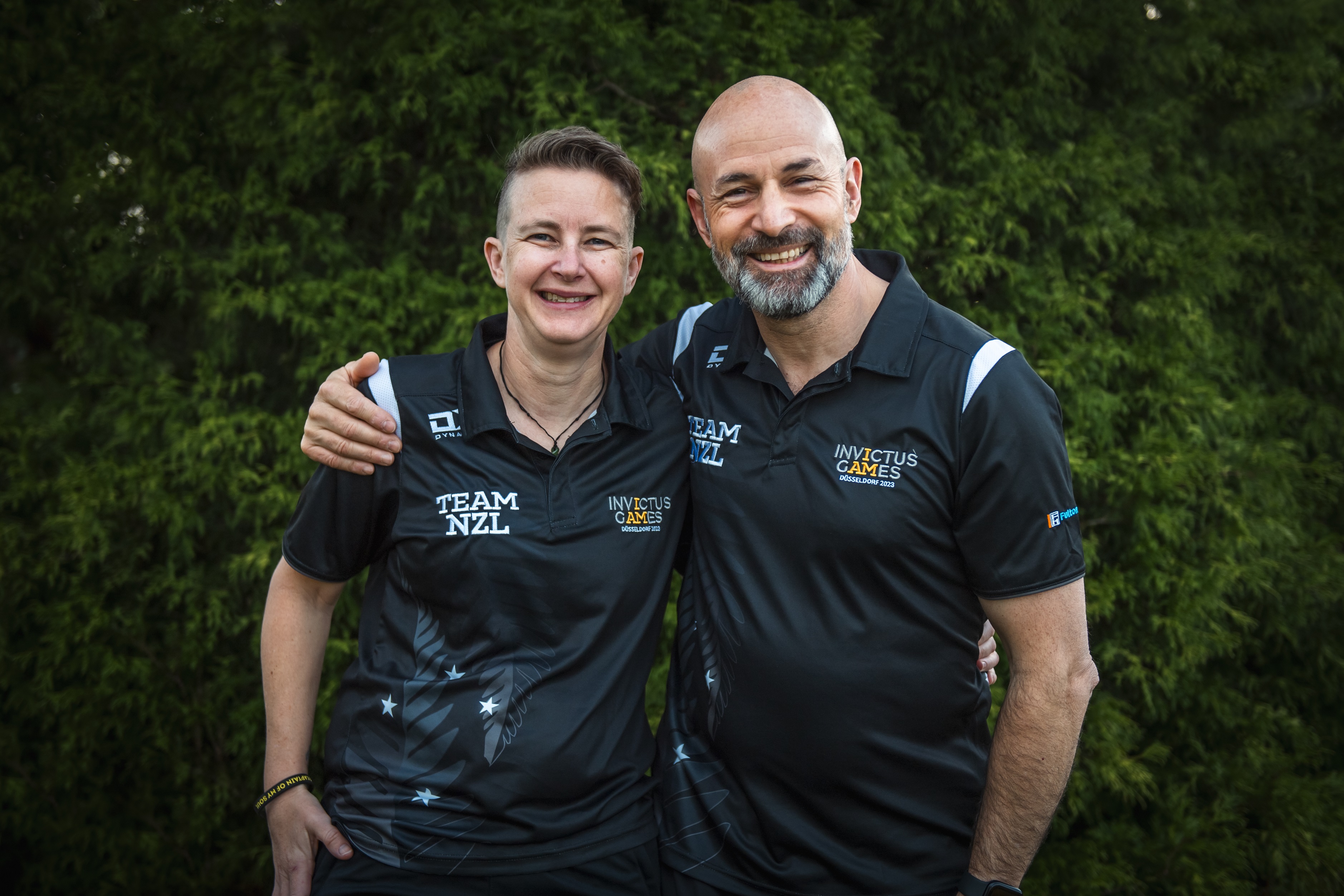 New Zealand co-captains for the 203 Invictus Games Major Buffy Little (left) and Staff Sergeant Robert Pearce, of Manawatū. Photo / New Zealand Defence Force