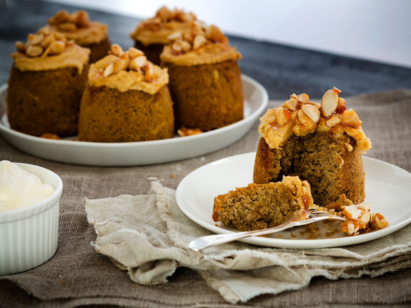 Kumara coffee praline cakes. Picture / Babiche Martens.