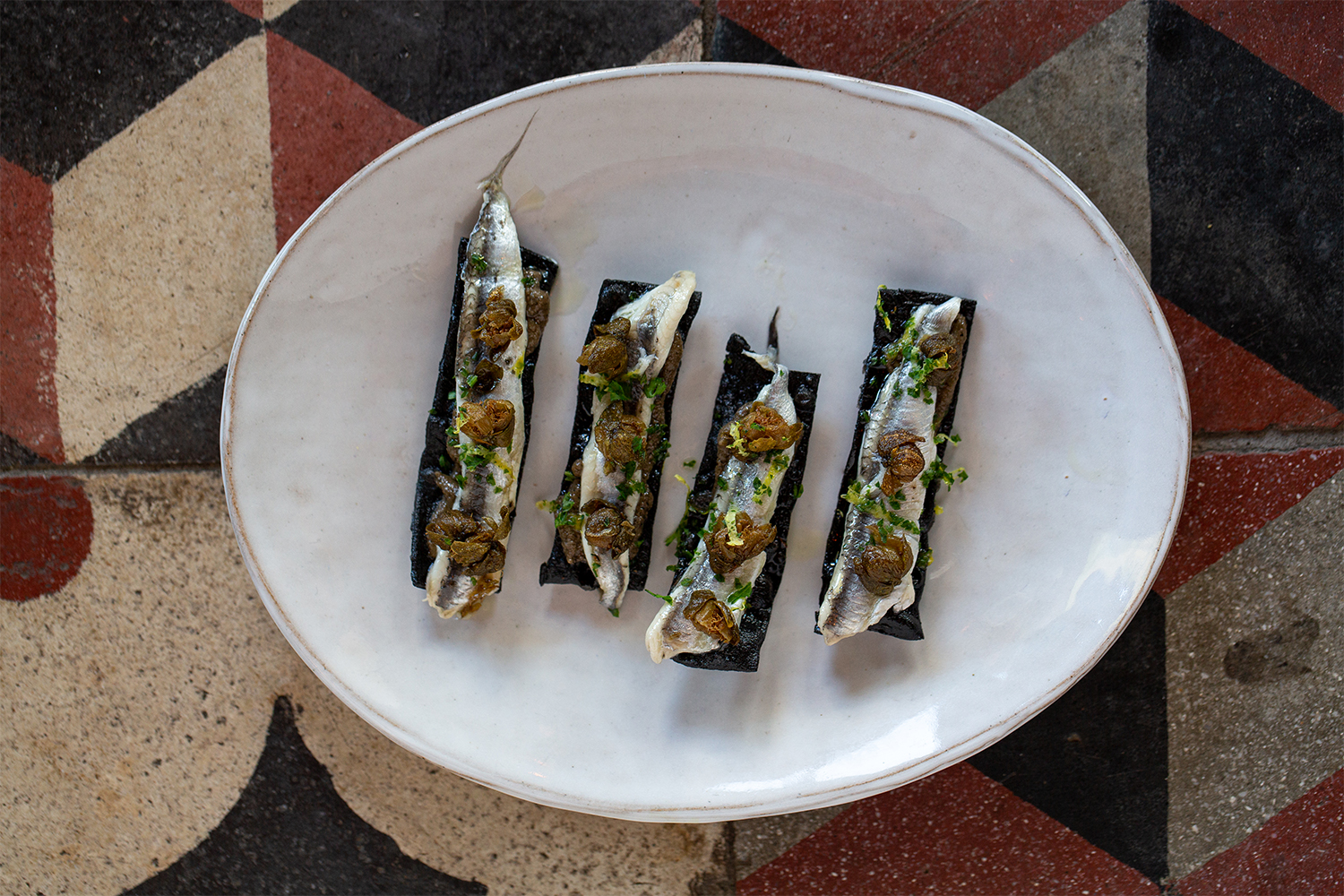 Anchovies at Candela. Photo / Babiche Martens