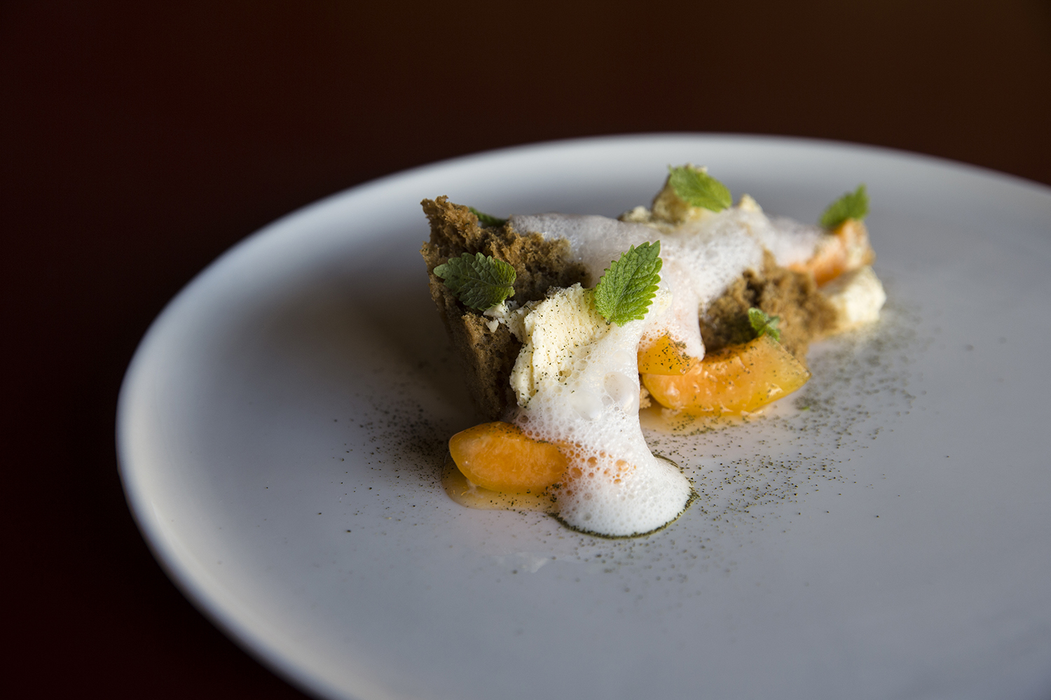 A dessert with vadouvan and verbena from a Cult Project pop-up at the Late Night Diner. Photo / Supplied