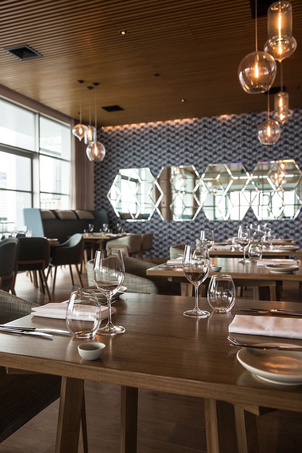 The interior of Fish in the Hilton Hotel. Picture / Guy Coombes.