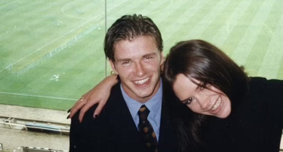 David and Victoria Beckham in their early years of dating. Photo / Netflix