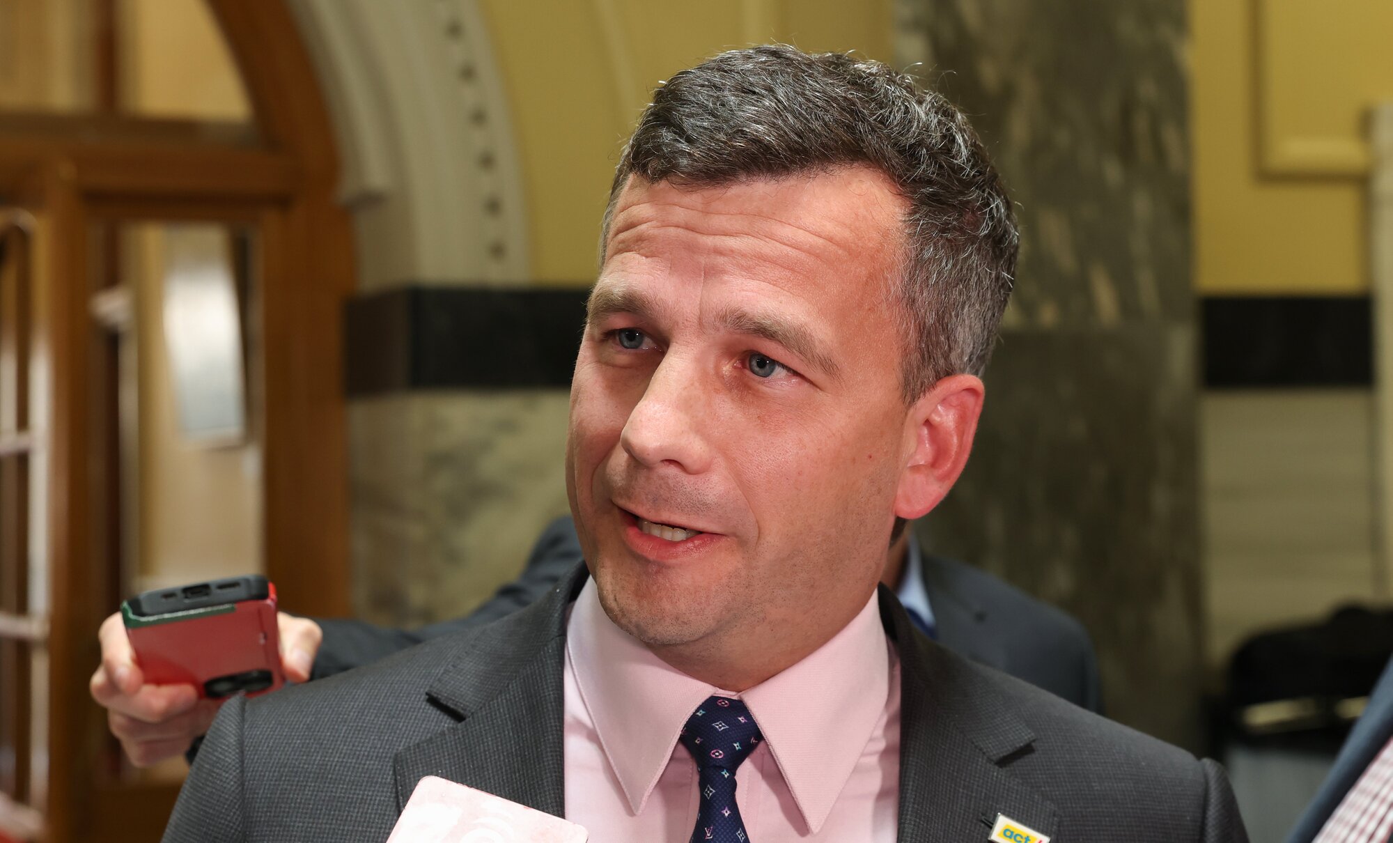 Act leader David Seymour is setting out his policy to reduce the size of government. Photo / Mark Mitchell 