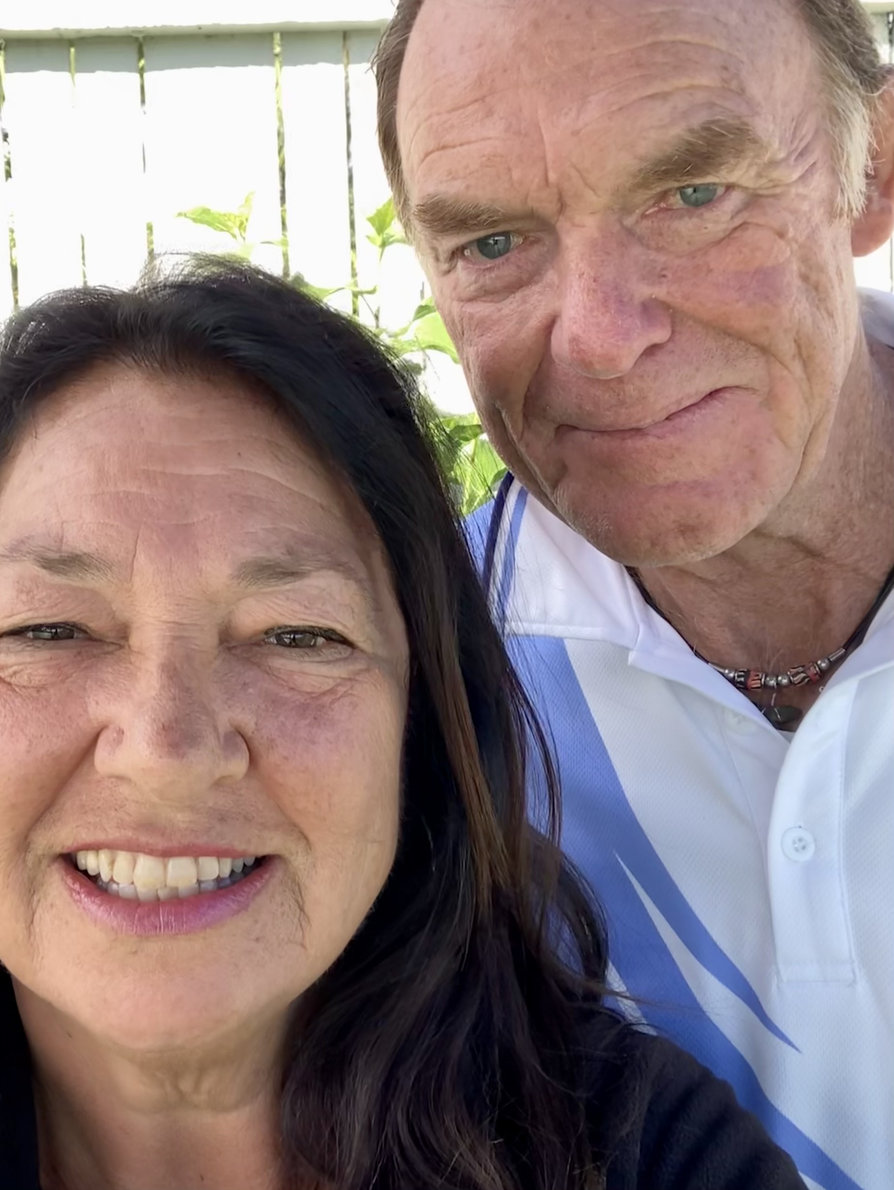 Former All Black Geoff Old with wife Irene Gottlieb-Old.