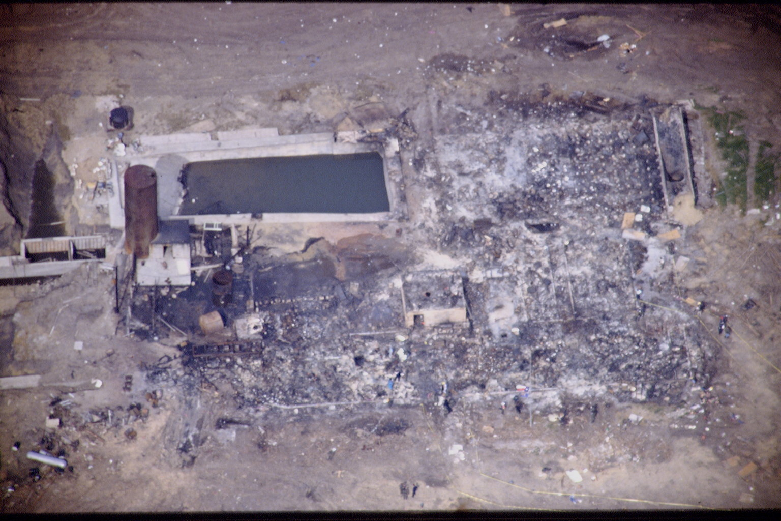 Mount Carmel Center ranch in the community of Elk, Texas, where the Branch Davidians lived until a standoff with the FBI which ended in an explosion at the compound in 1993. Photo / Getty