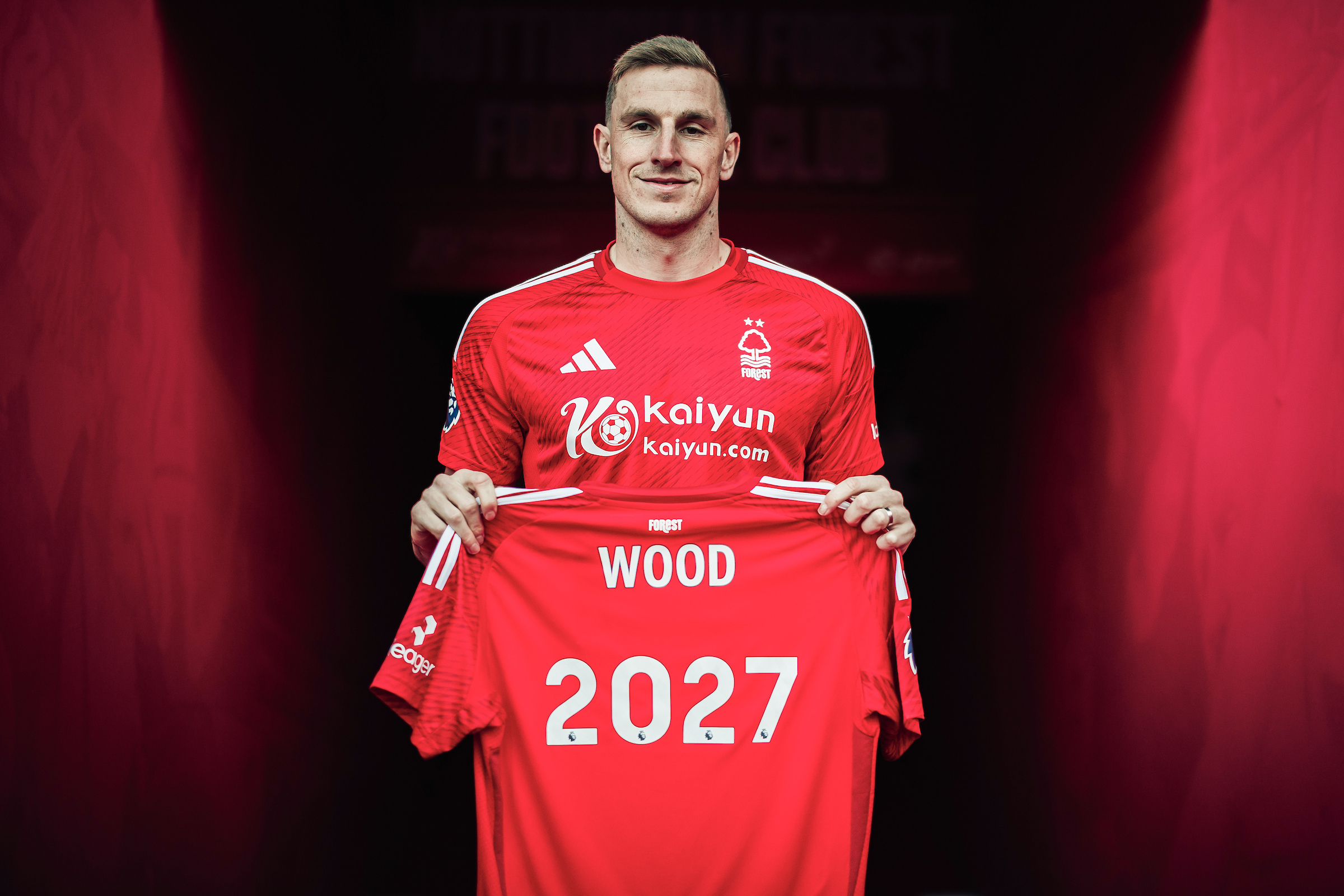 Chris Wood signed a new two-year contract with Nottingham Forest in January this year. Photo / Photosport