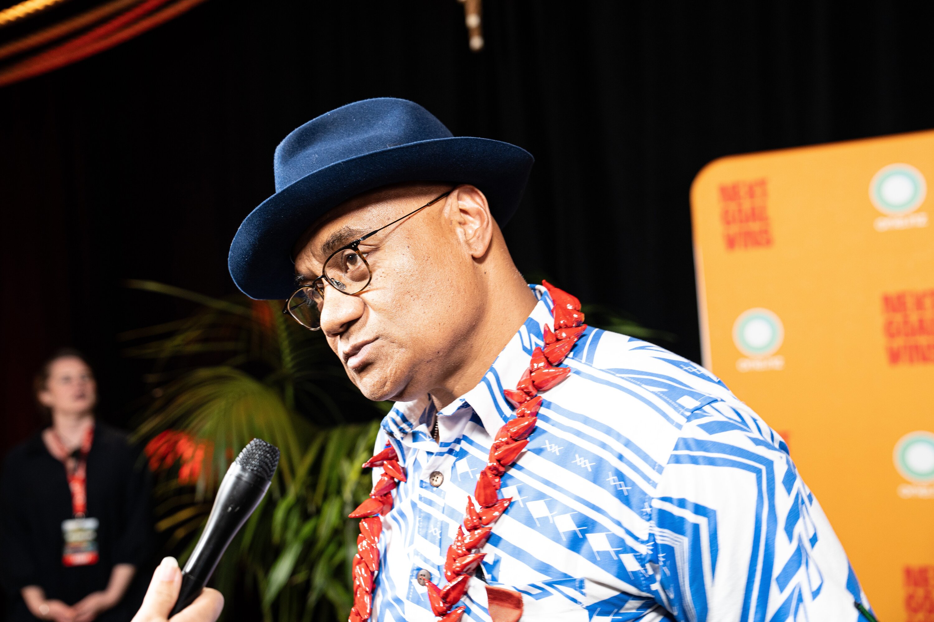 Oscar Kightley was this year's Television Legend. Photo / Alyse Wright 