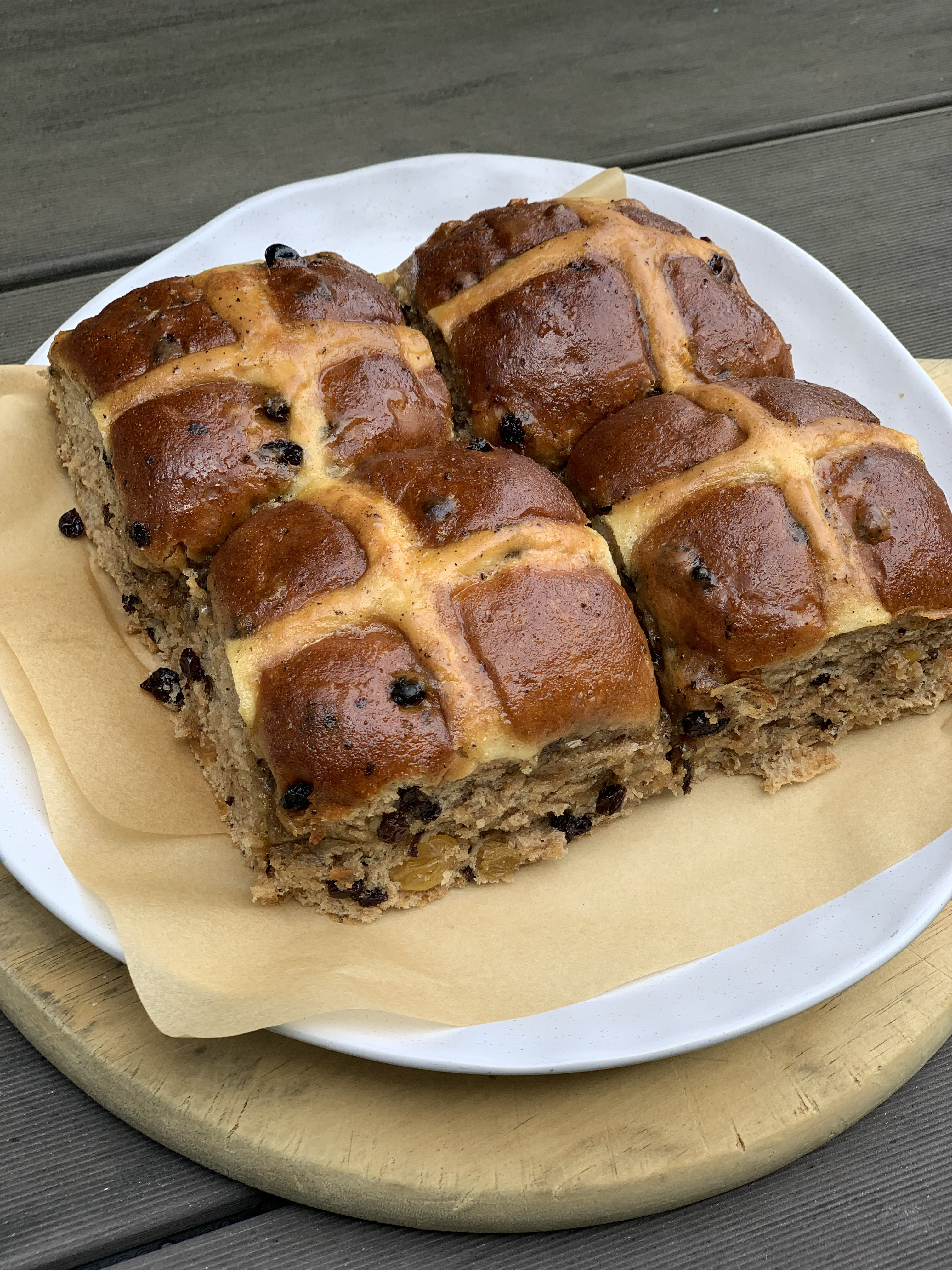 Ripe Deli's hot cross buns.
