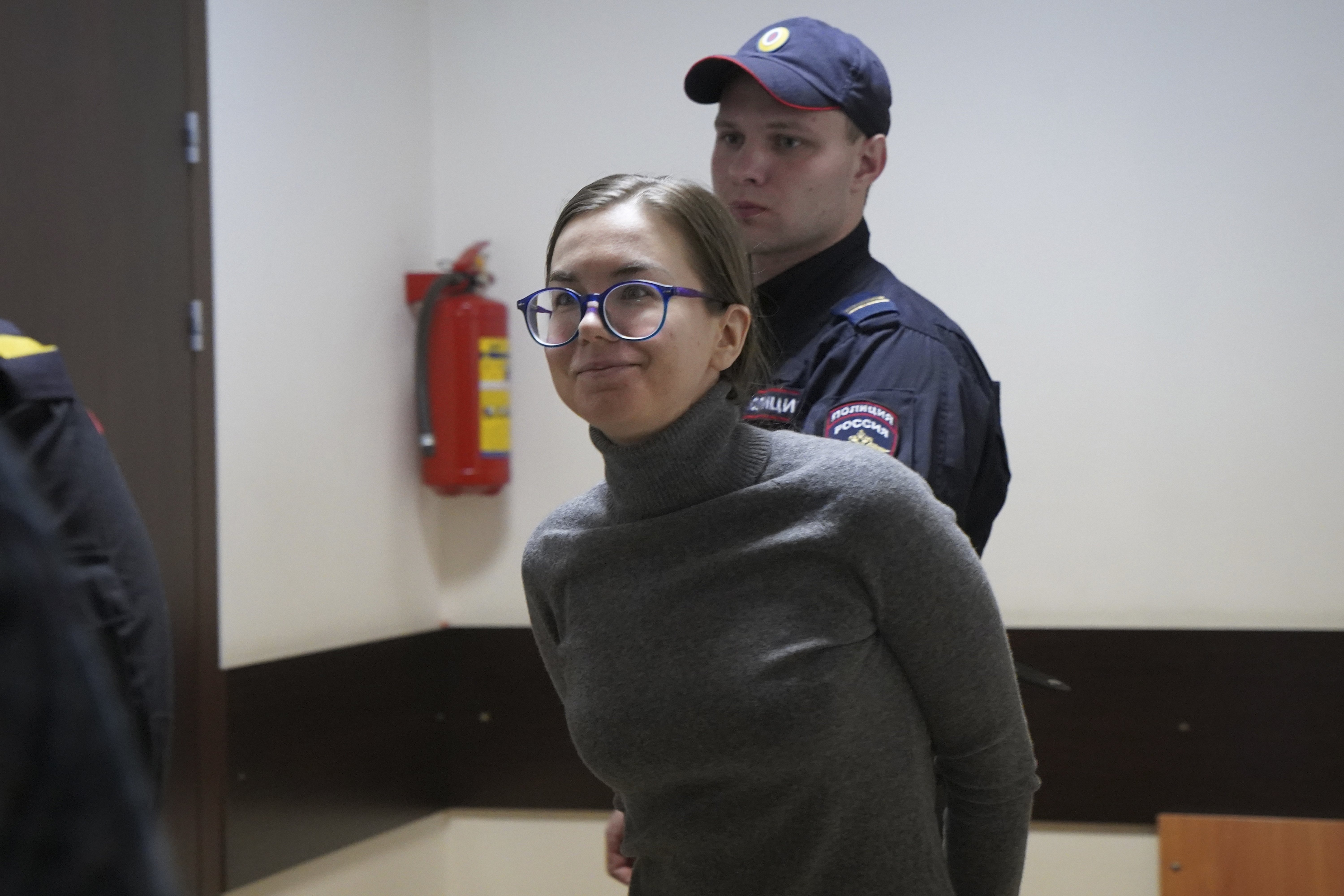Viktoria Petrova was sentenced to involuntary treatment in a psychiatric facility after she condemned Russian officials for sending troops into Ukraine on social media. Photo / AP