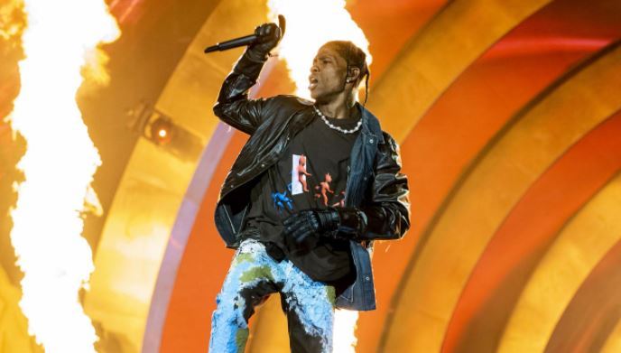 Travis Scott at NBA game after launching event safety project after deadly  Astroworld tragedy