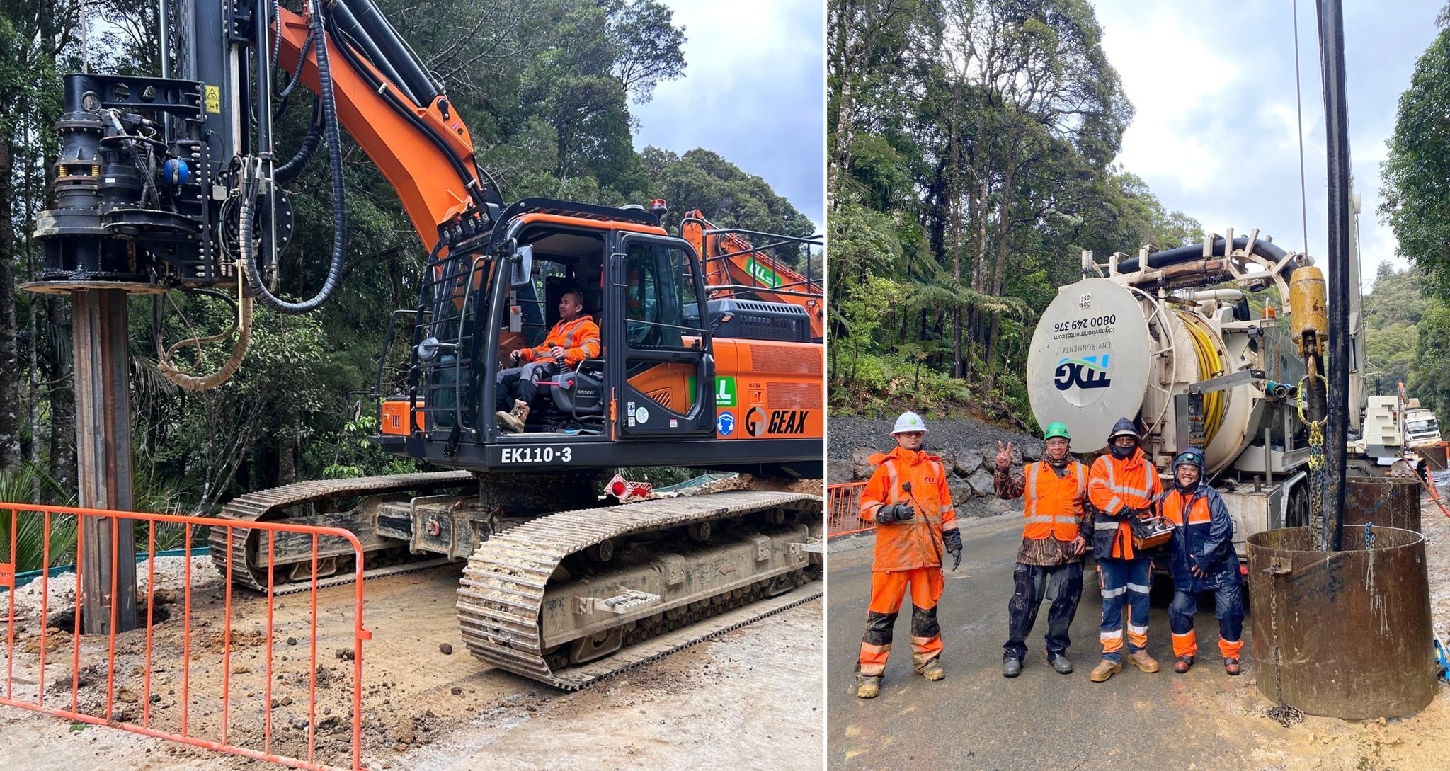 Piling work has finished on all 15 major slips on SH1 over the Mangamukas, with the road still on track to fully reopen before Christmas this year.