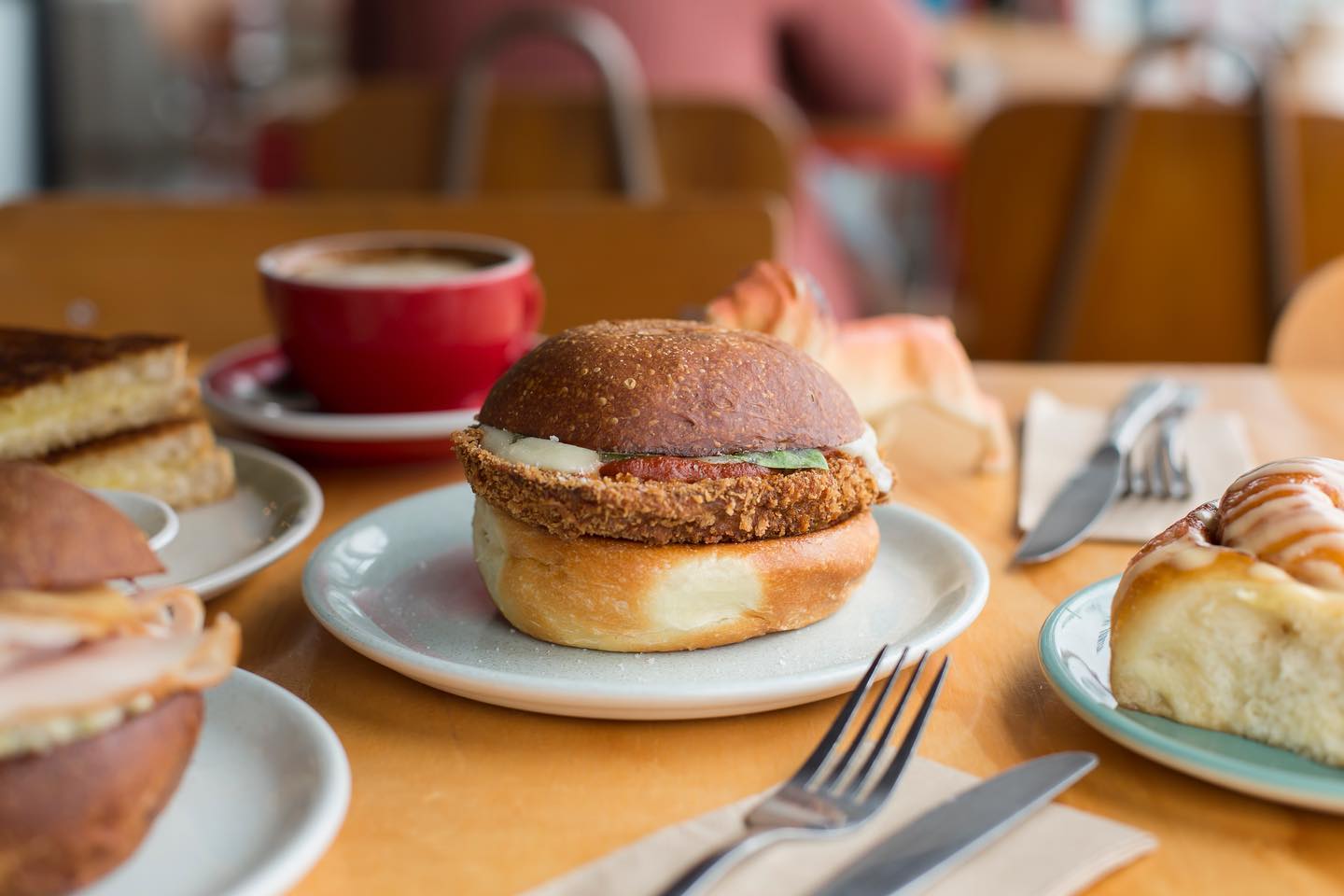 The Eggplant Parm sandwich from Hare and the Turtle. Photo / @Hareandtheturtle