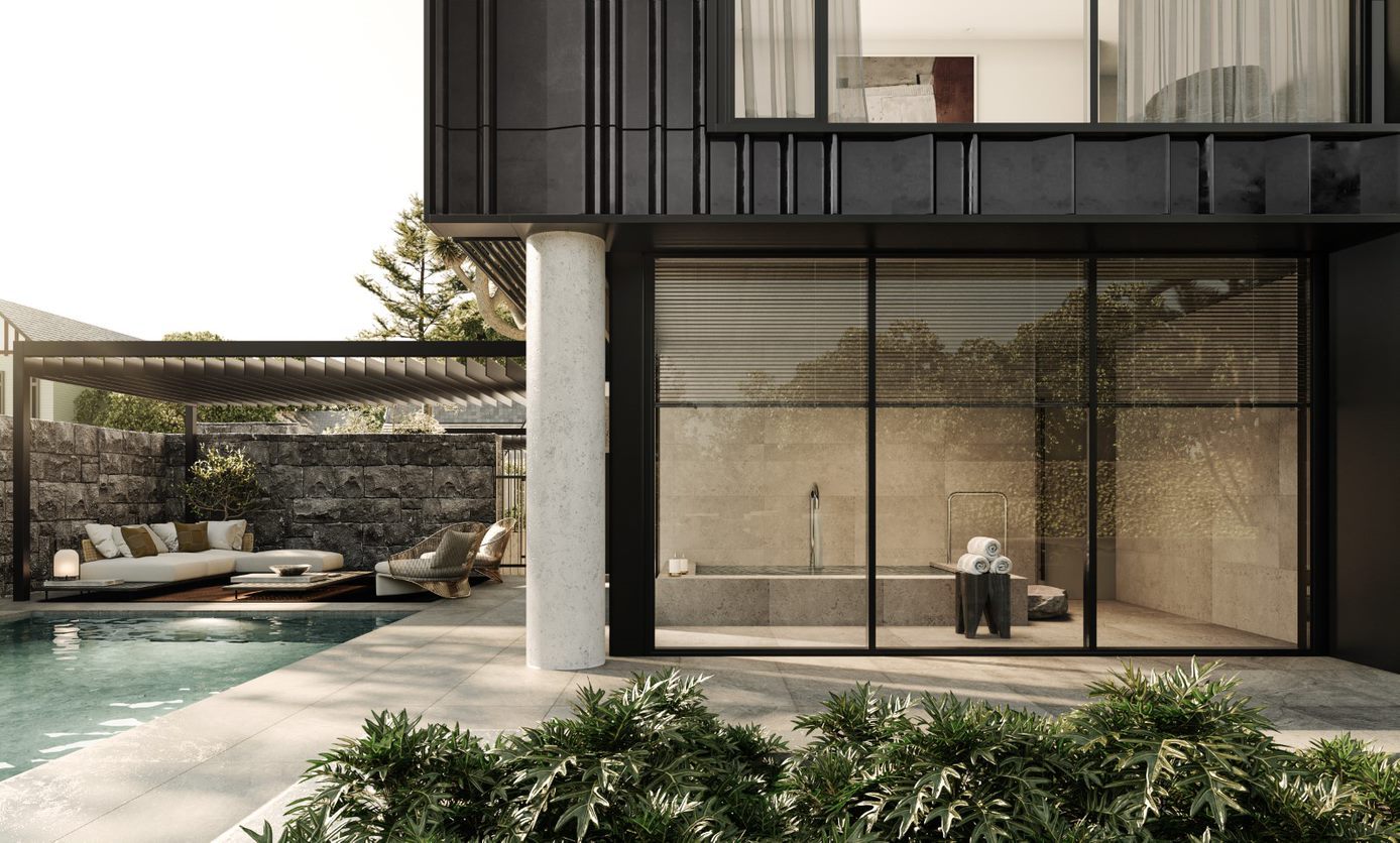 Exterior plans for the new Parnell apartments. Photo / supplied