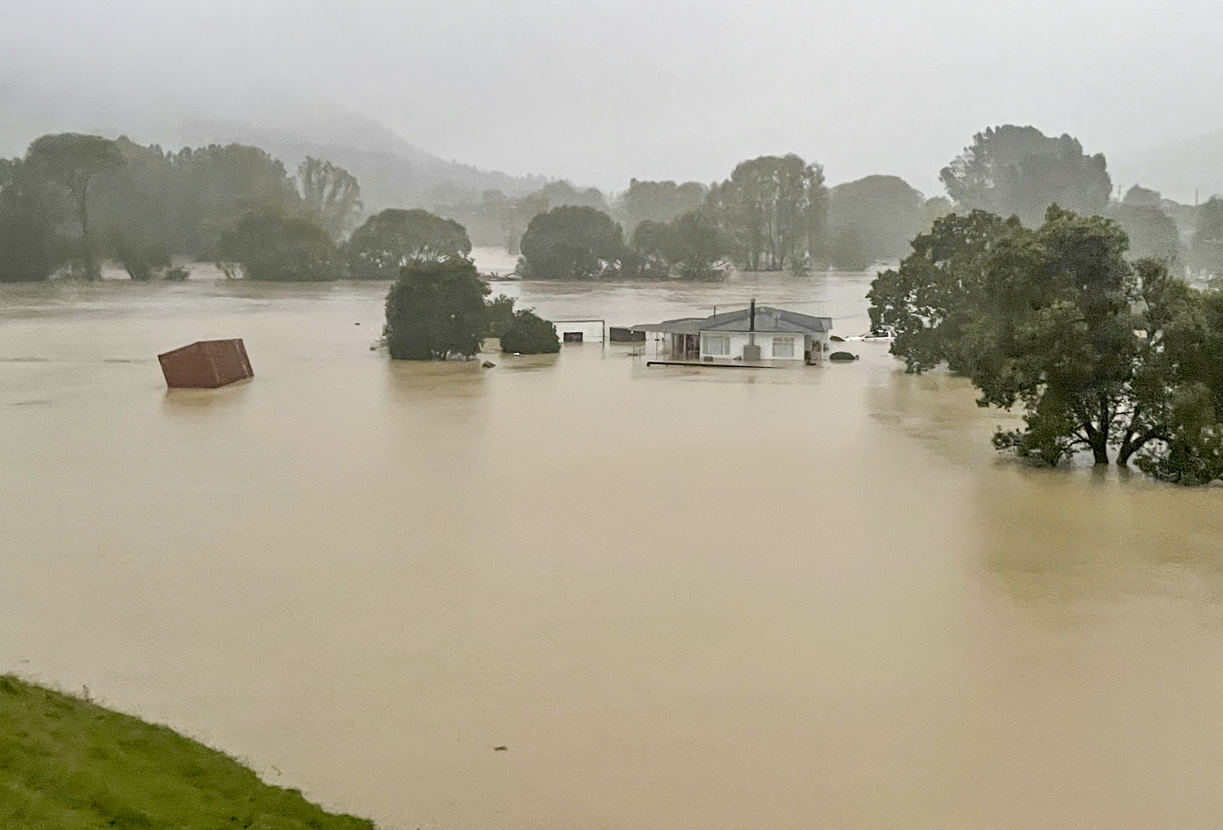 Severe flooding in Esk Valley on February 14. Photo / Mackenzie Wiig