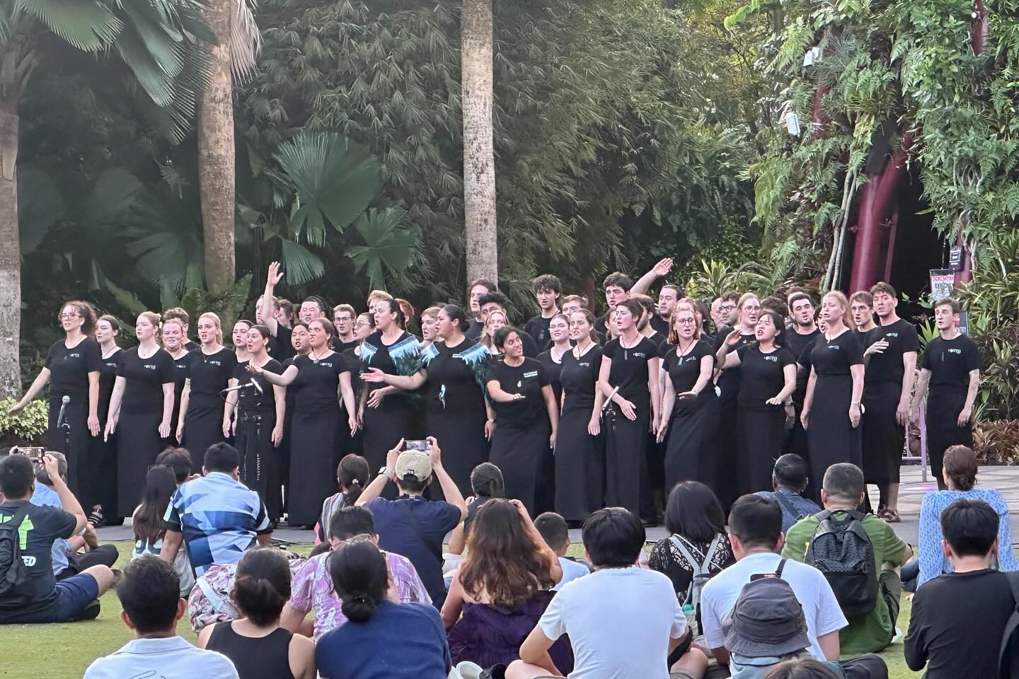 On their way to Denmark the choir stopped in Singapore where they performed at Gardens by the Bay in Singapore in July 2025.