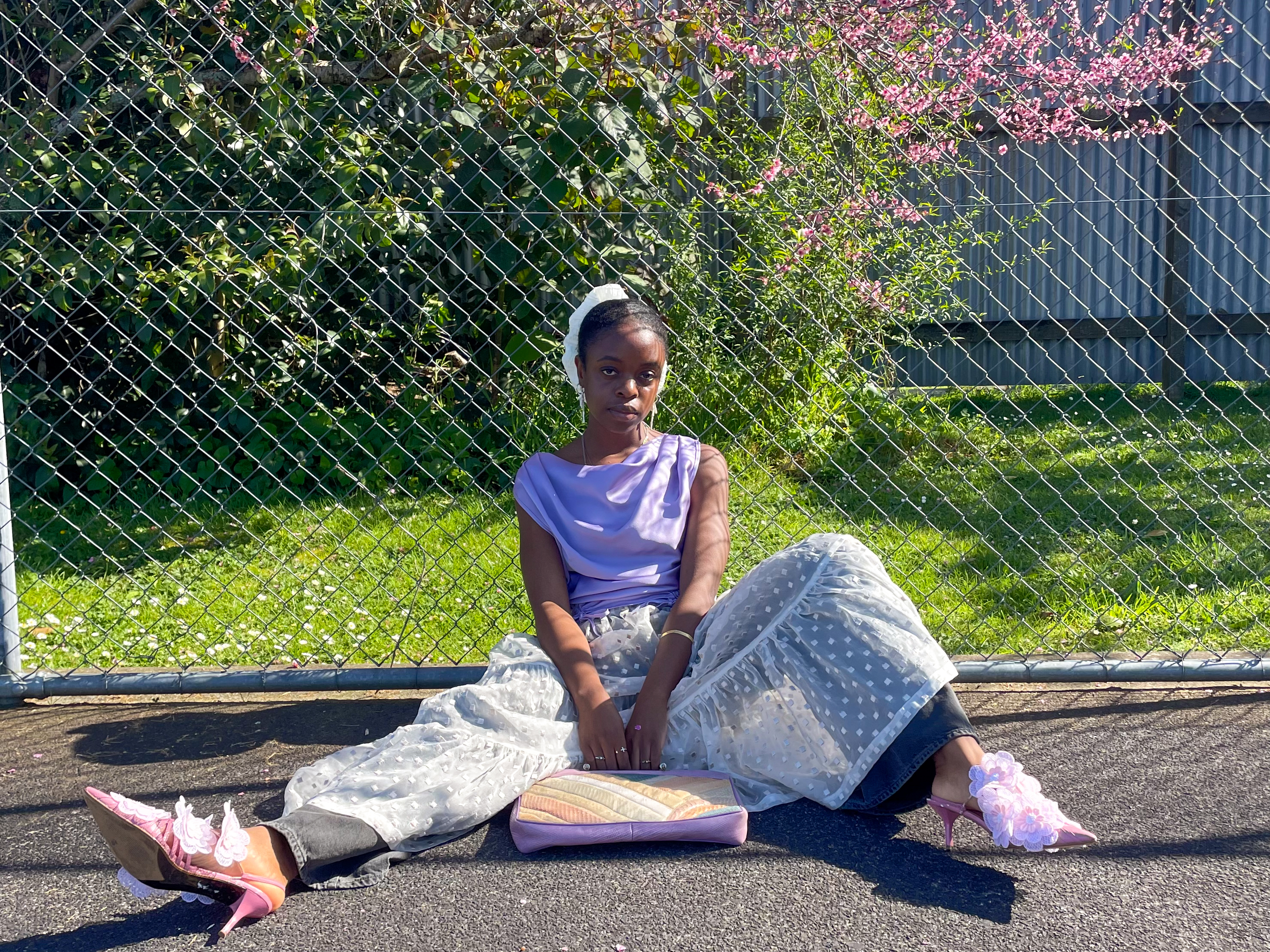 Auckland-based brand Oosterom, designed by Nicole Hadfield, includes bold scrunchies within its offerings.