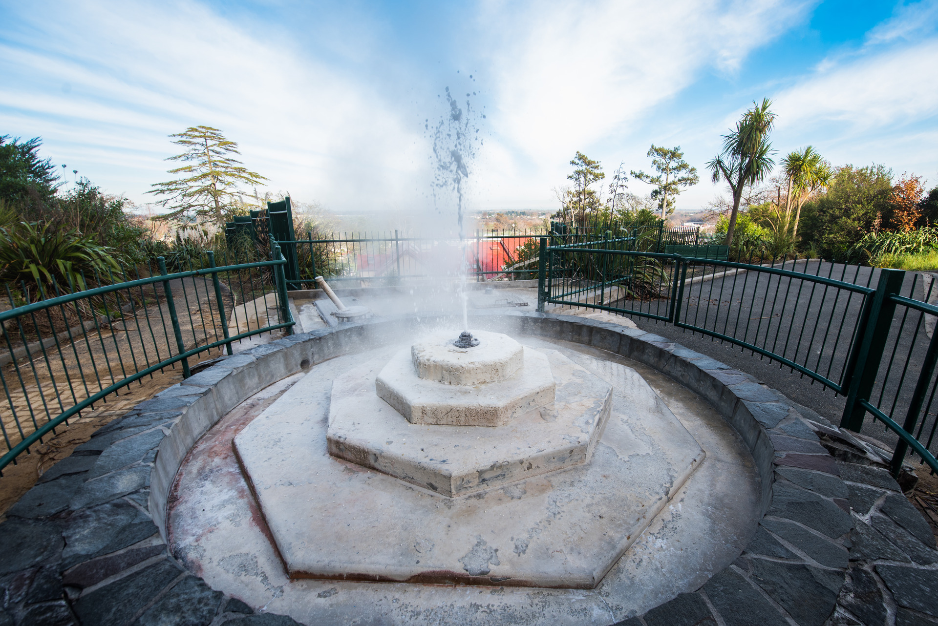 The Mokena Geyser in Te Aroha is the only hot soda water geyser in the Southern Hemisphere. Photo / Supplied