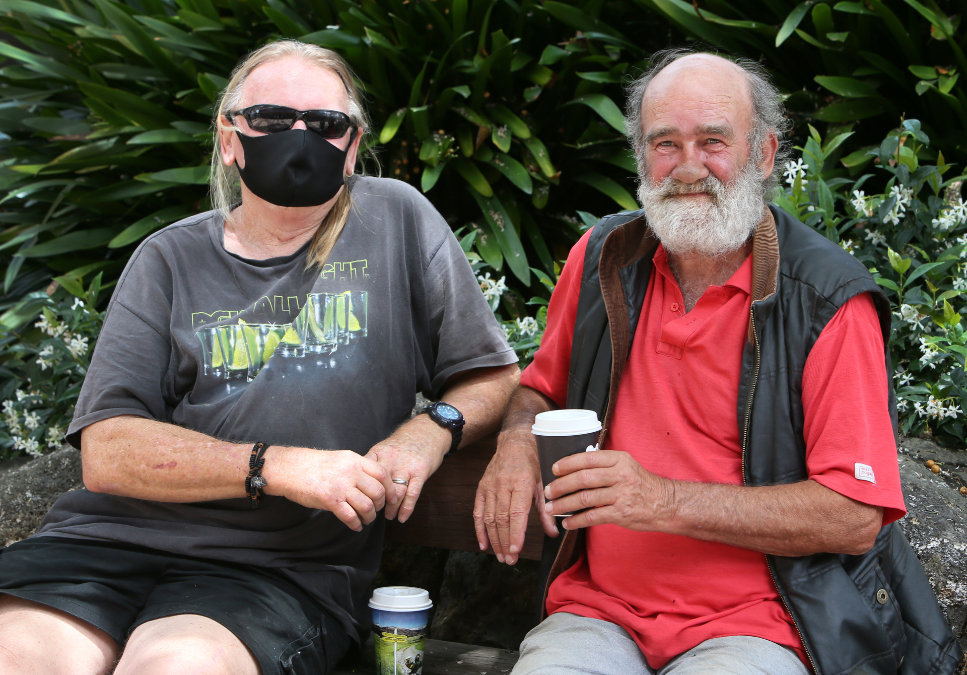 Whangārei residents Kenny Kerr and Keith Walsh. Photo / Tania Whyte