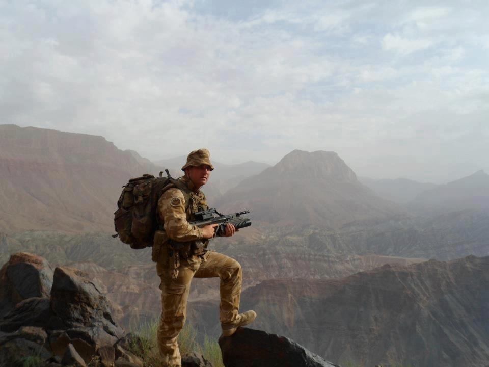 Rory Malone in Afghanistan.