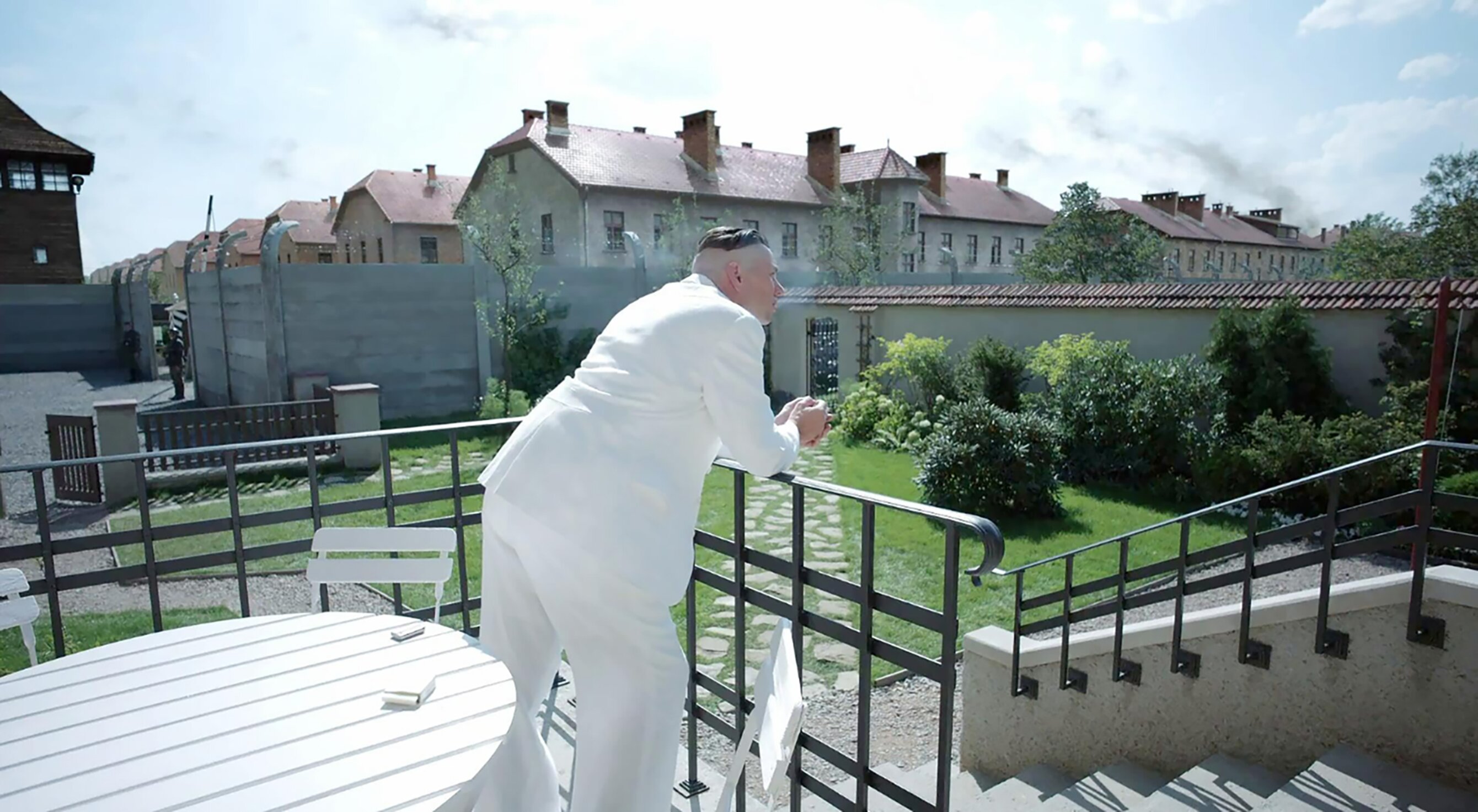 Christian Friedel in The Zone of Interest, Jonathan Glazer's Oscar-nominated film in which a family lives next door to Auschwitz.