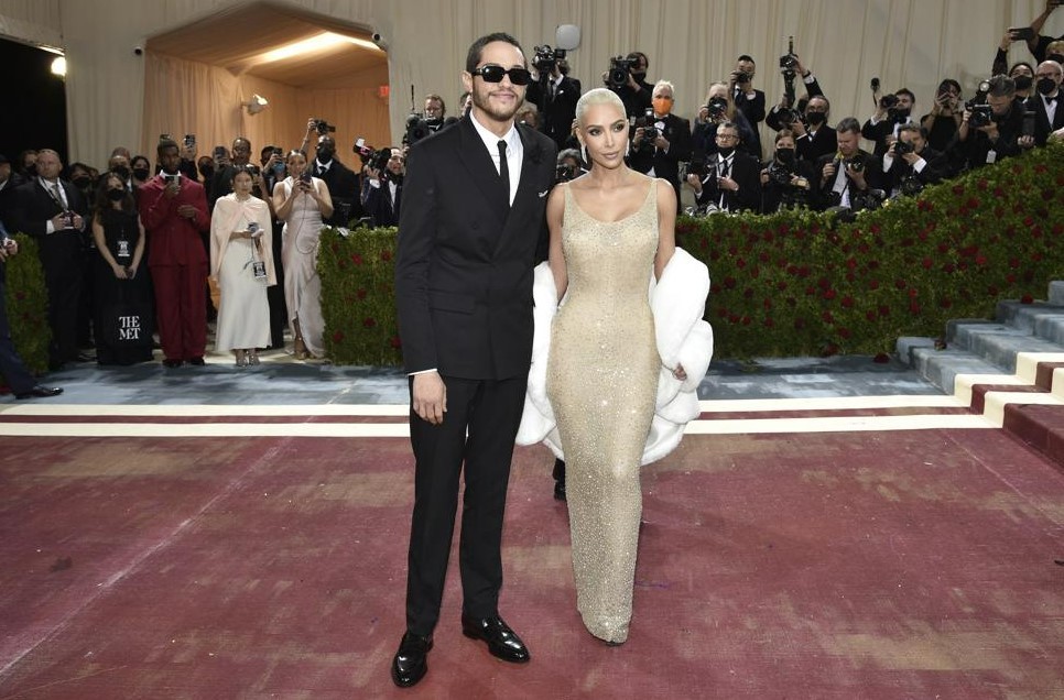 Kim Kardashian and Pete Davidson dated for nine months. Photo / AP
