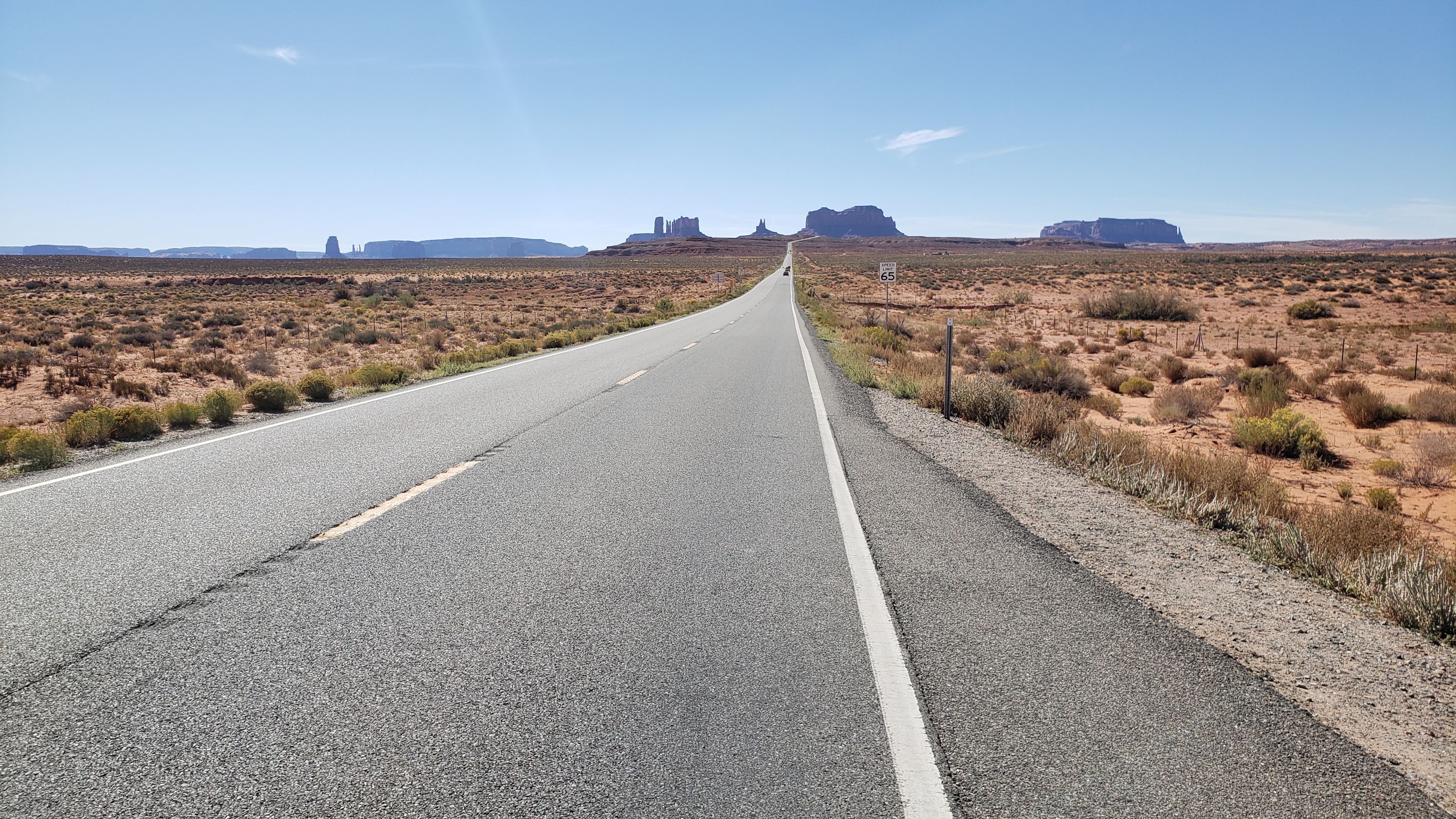 The iconic view of Monument Valley as used in the film Forrest Gump. Photo / Simon & Susan Veness