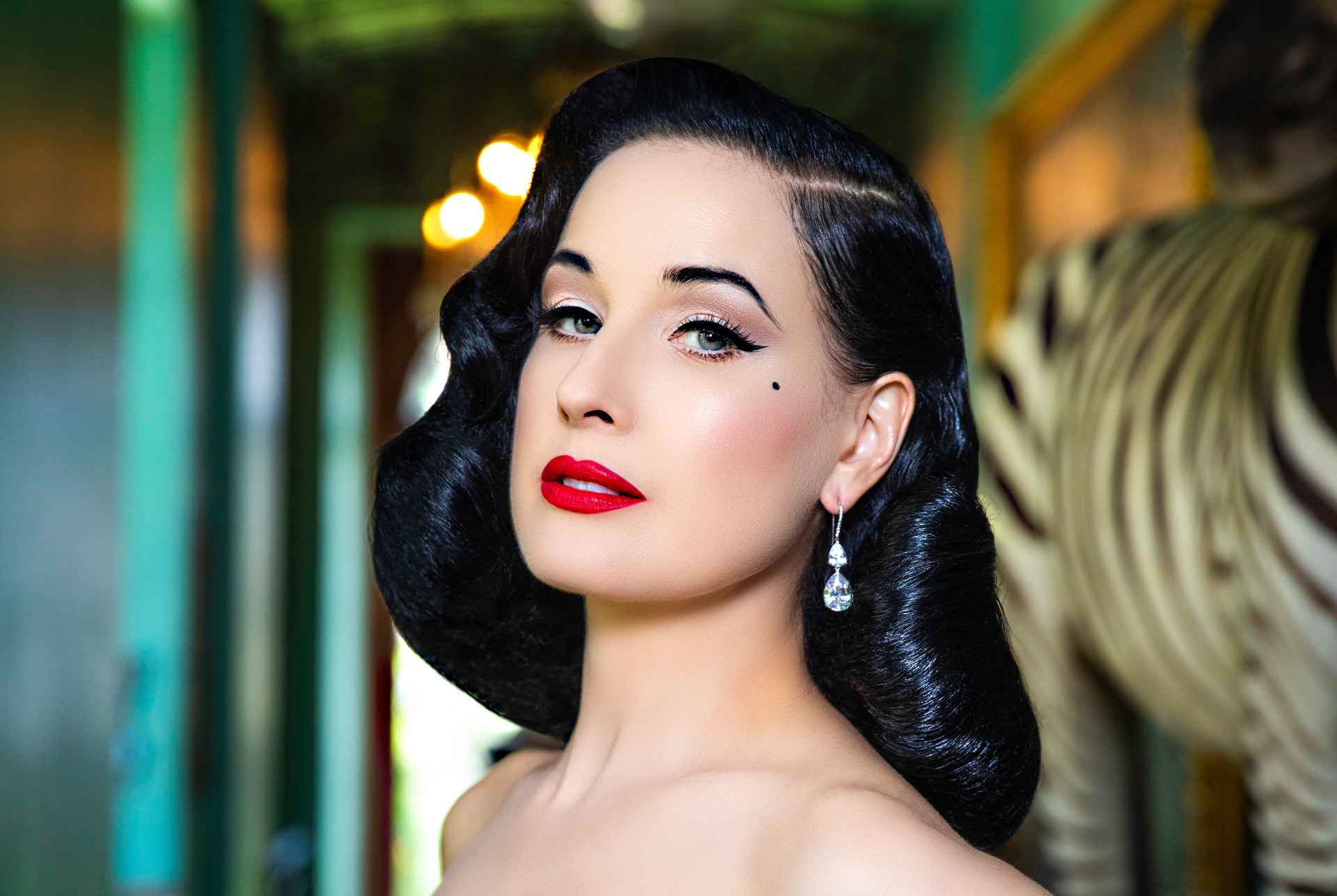 Dita Von Teese Likes to Go Where the Old Folks Hang Out
