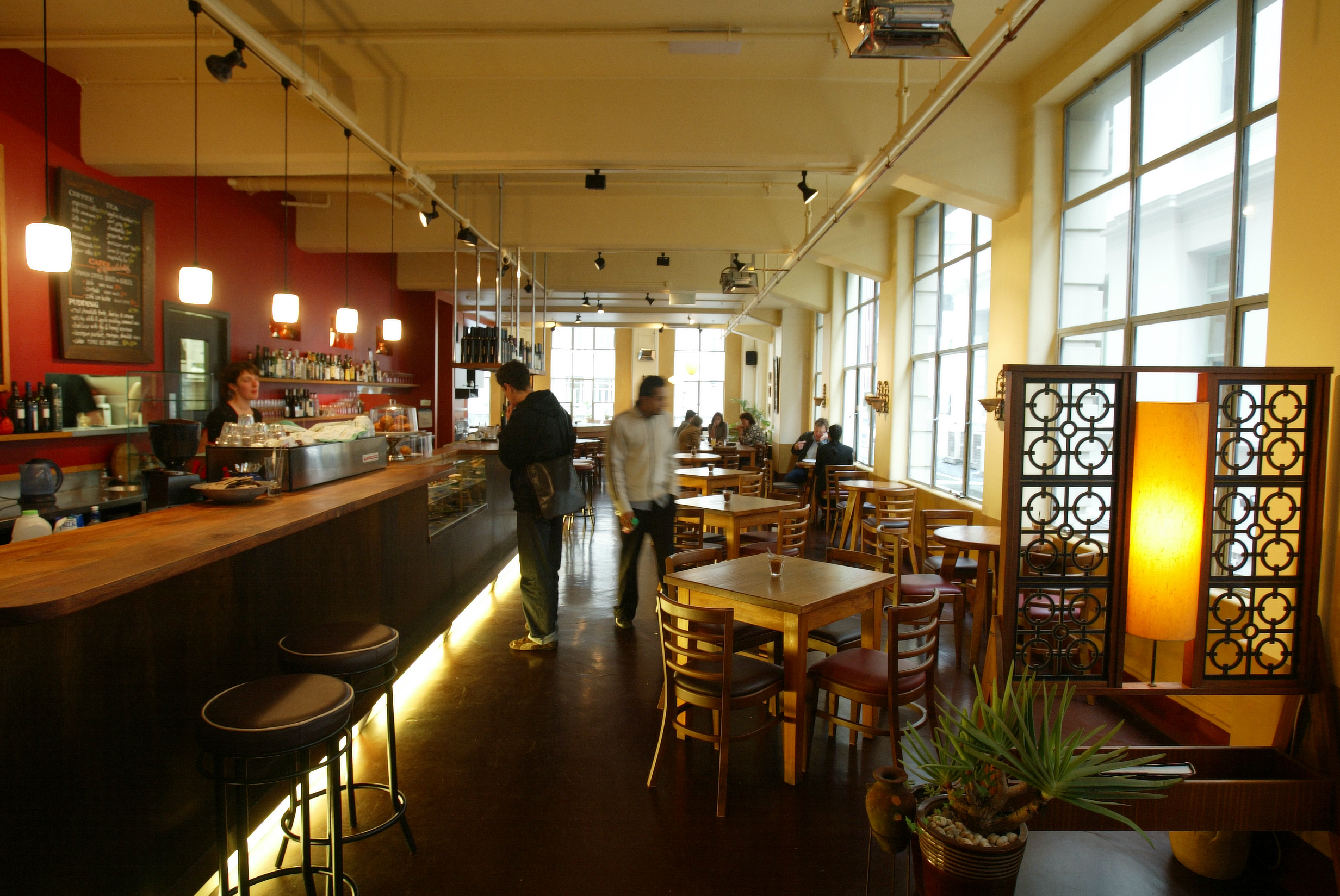 The dining room at Mezze Bar. Photo / Paul Estcourt
