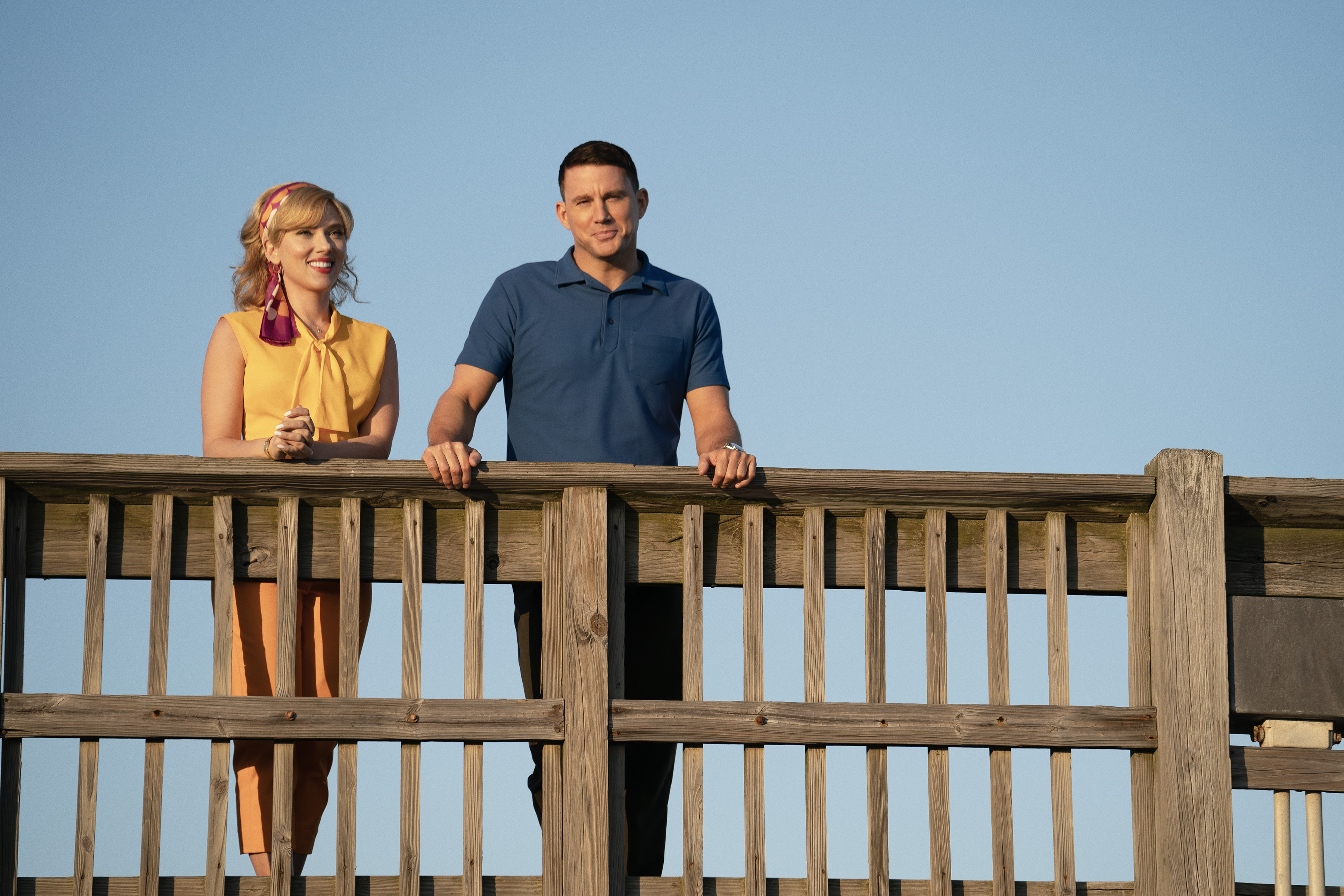 Scarlett Johansson and Channing Tatum in Fly Me to the Moon. Photo / supplied
