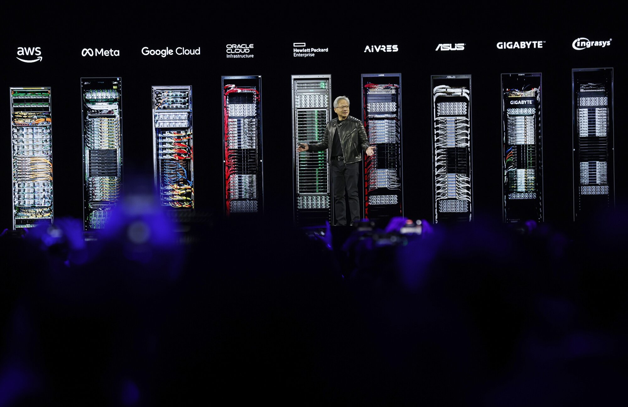 Nvidia CEO Jensen Huang delivers the keynote address during the Nvidia GTC 2025 at SAP Center on March 18, 2025 in San Jose. Photo / Getty Images