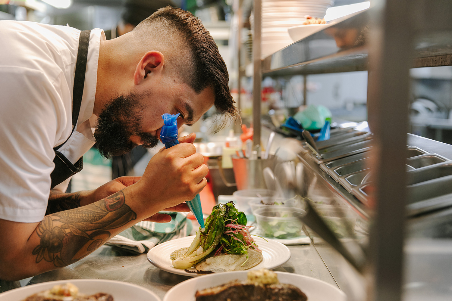 Plating up at Soul Quarter.  Photo / Nancy Zhou