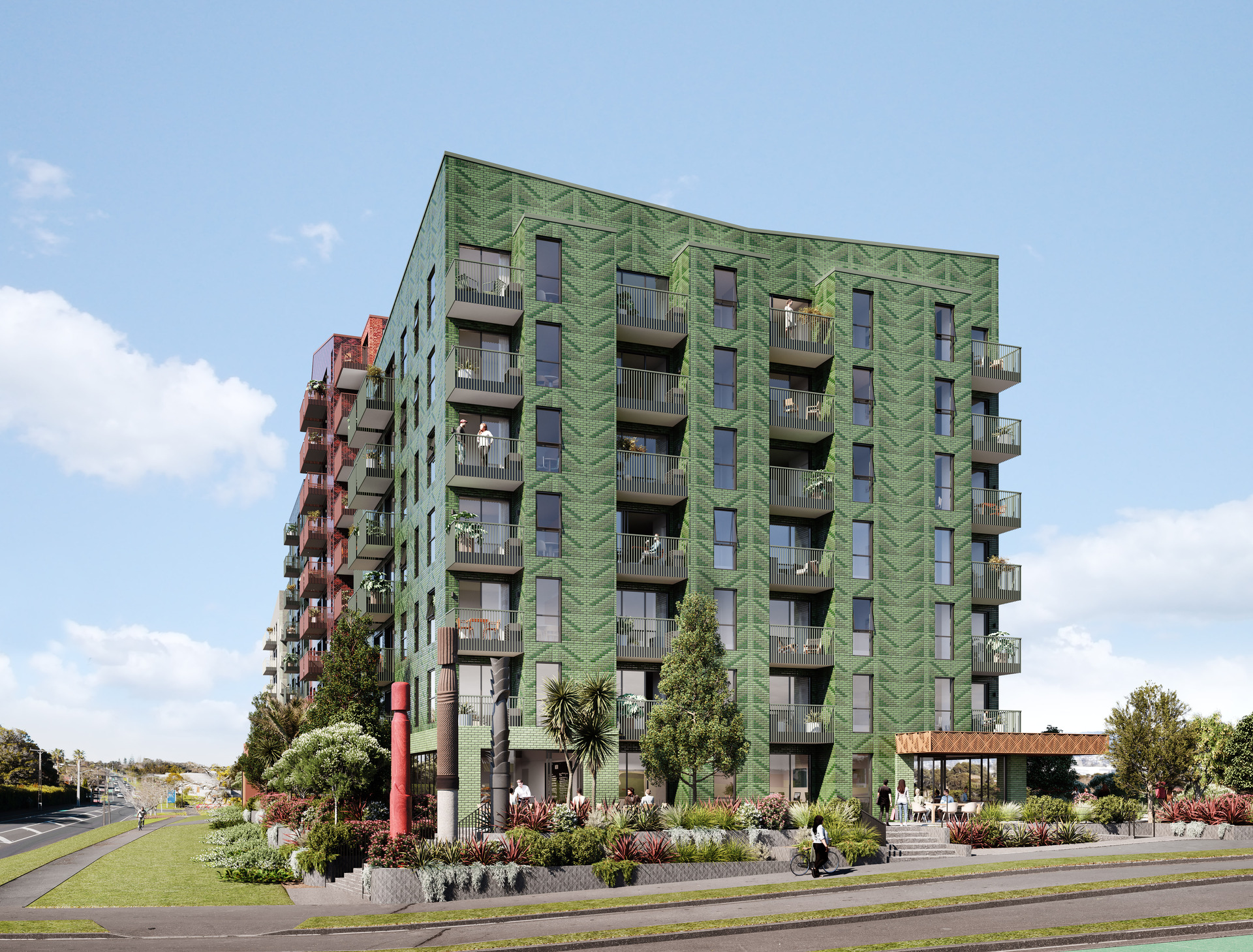 Plans for the new apartment building Toi on the site. Photo / supplied