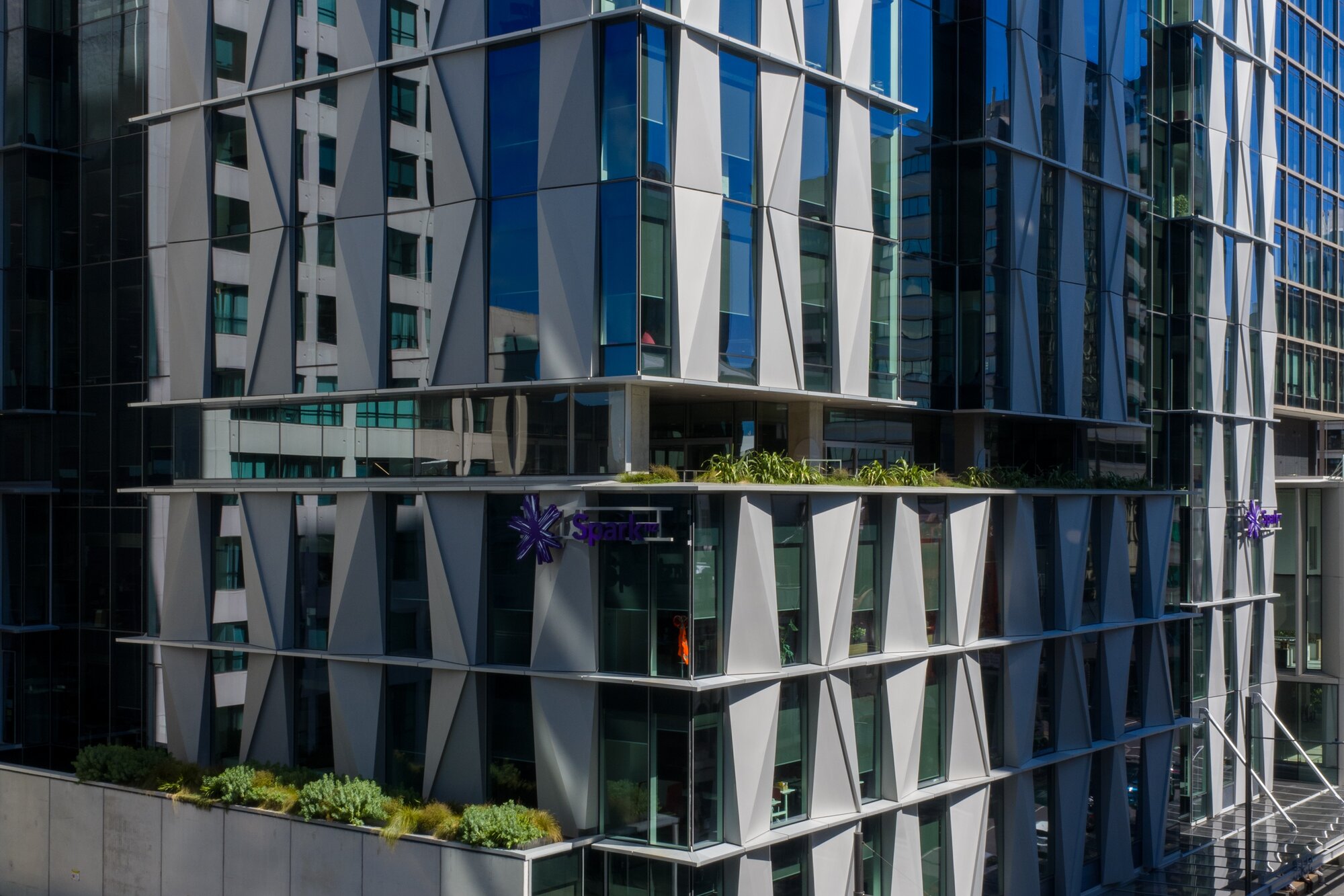 New offices at 50 Albert St, Auckland CBD won Architectus an Auckland area award from the Institute of Architects. The building was developed by Mansons TCLM. Photo / Simon Devitt
